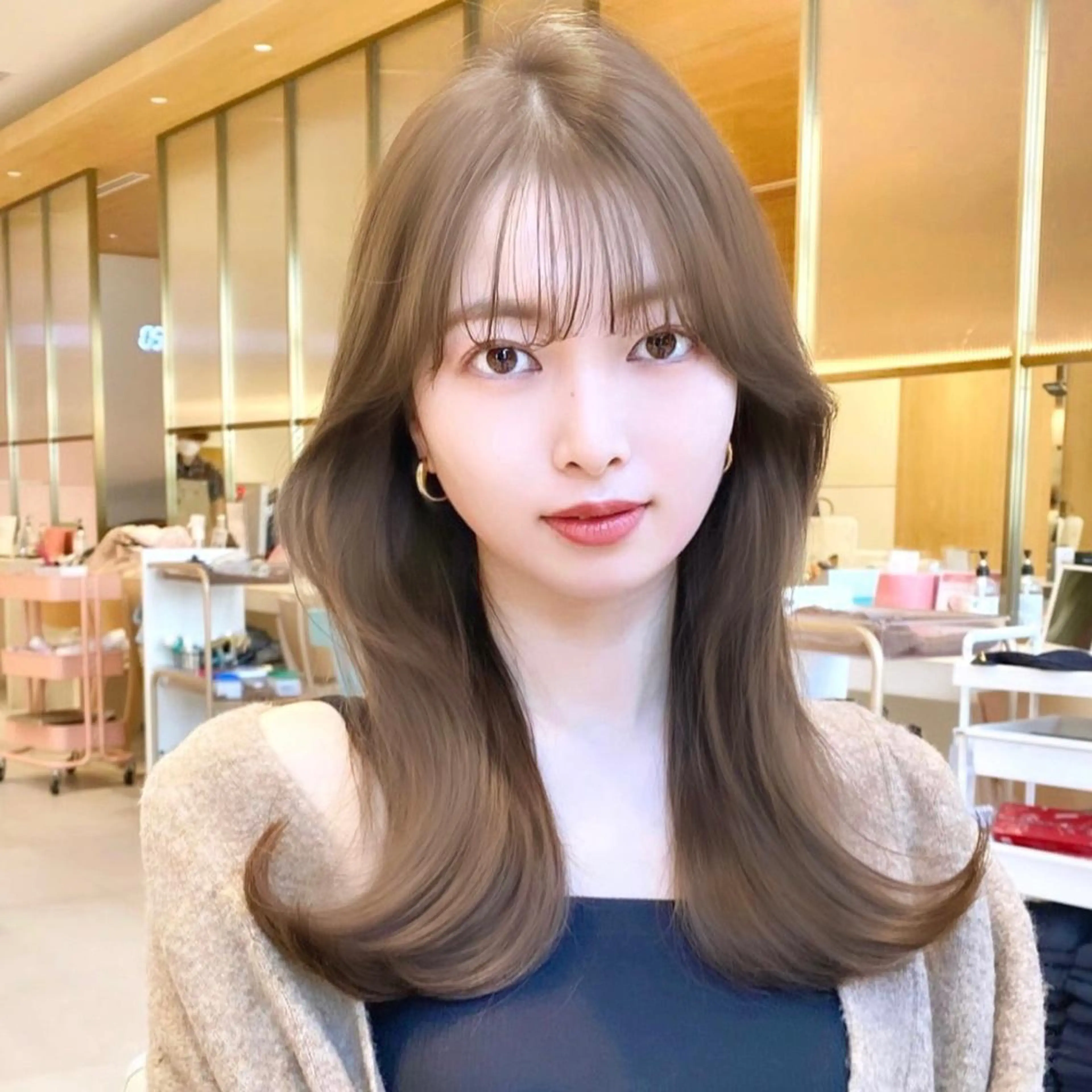 セミロング くびれヘア くびれレイヤー レイヤーカット カット トリートメント 韓国くびれレイヤー 🇰🇷はづきのヘアスタイル