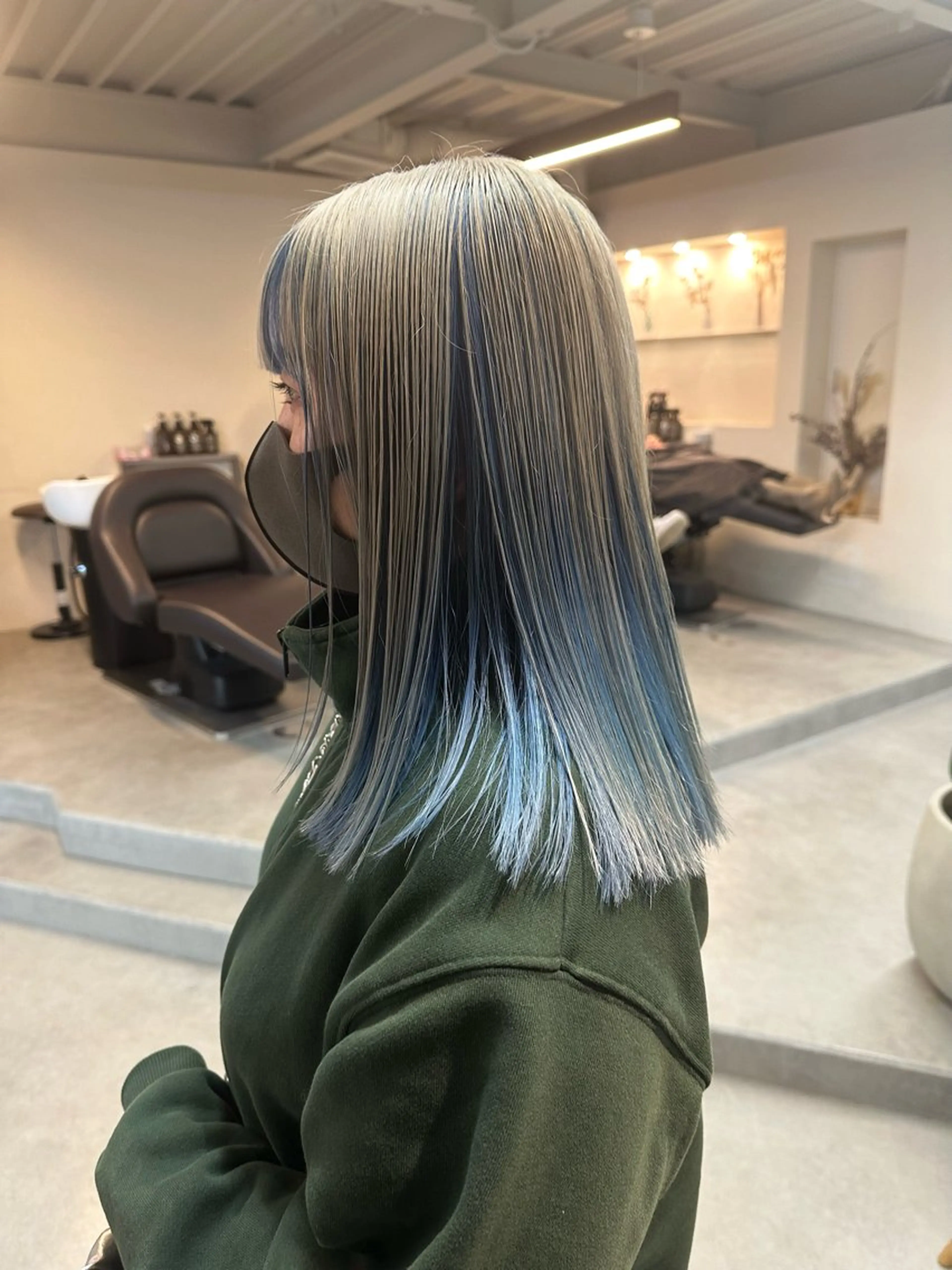 ミディアム カラー ハイトーン×似合わせ 🌱中川慎之介のヘアスタイル