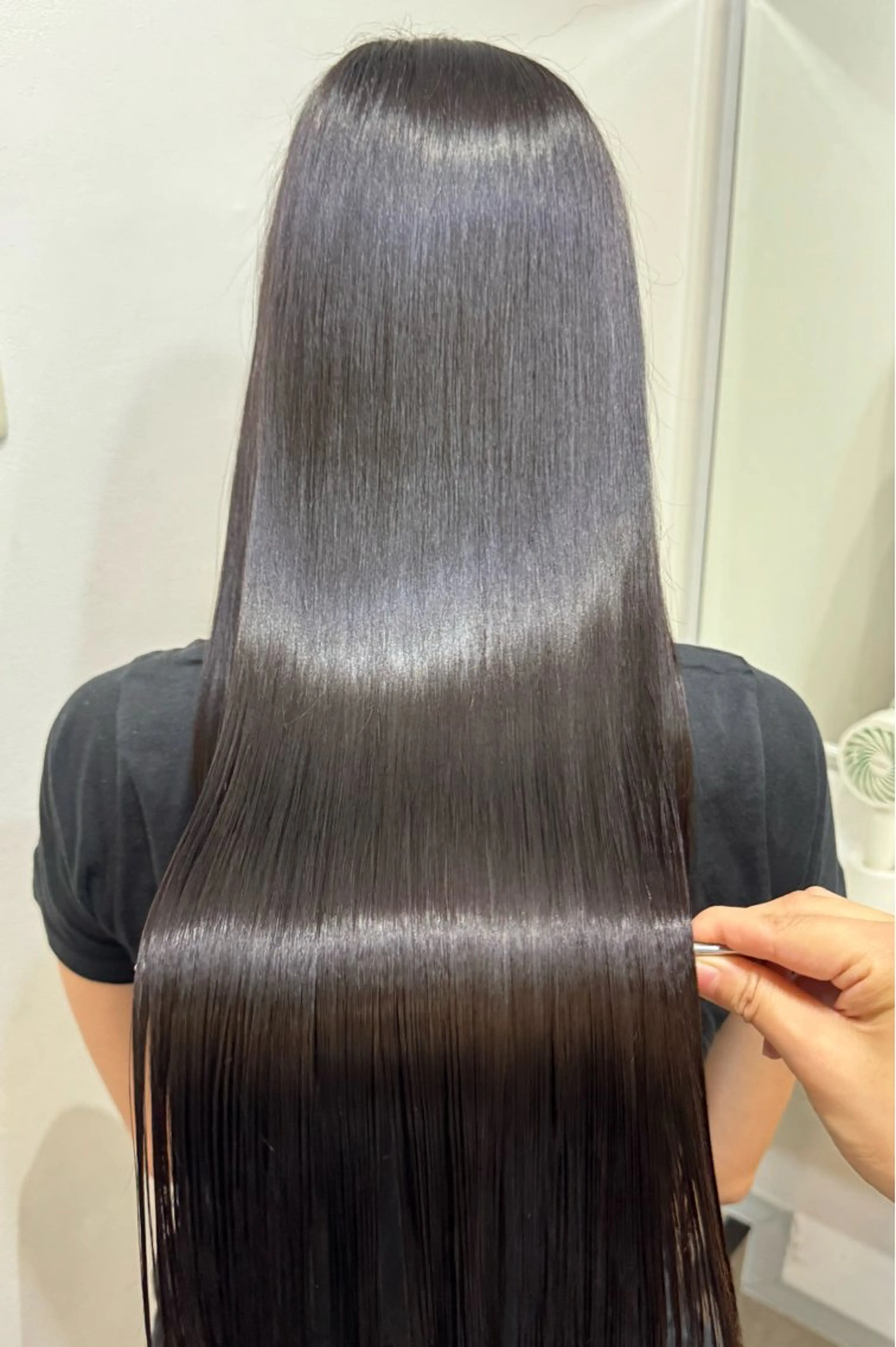 ロング カット 縮毛矯正 トリートメント ෆ˚*髪質改善/ ナツ˚* ෆのヘアスタイル