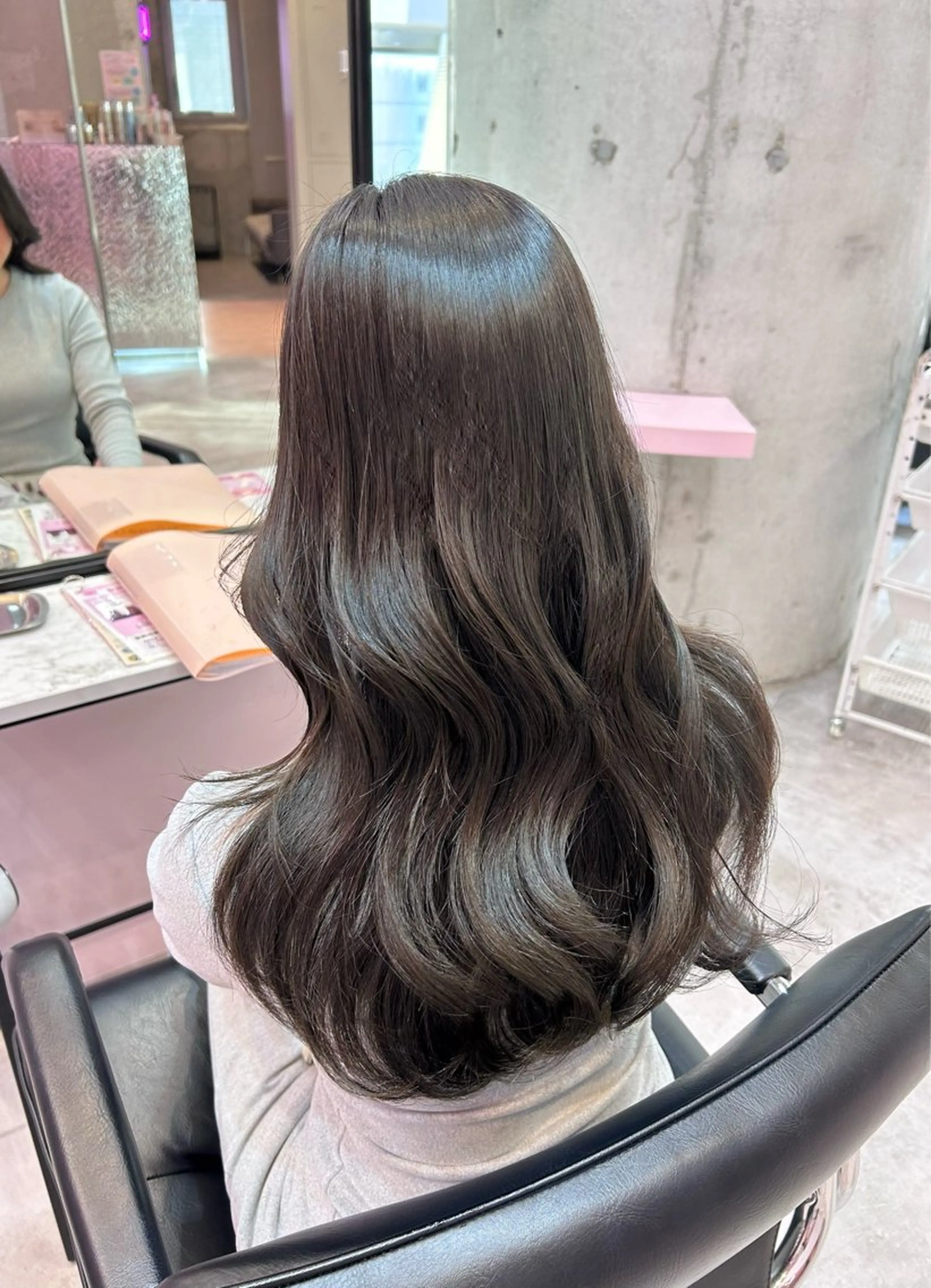 ロング カラー グレージュ オリーブカラー オリーブグレージュ オリーブグレー 🐰🎀艶髪特化 yuzuka🎀🐰のヘアスタイル