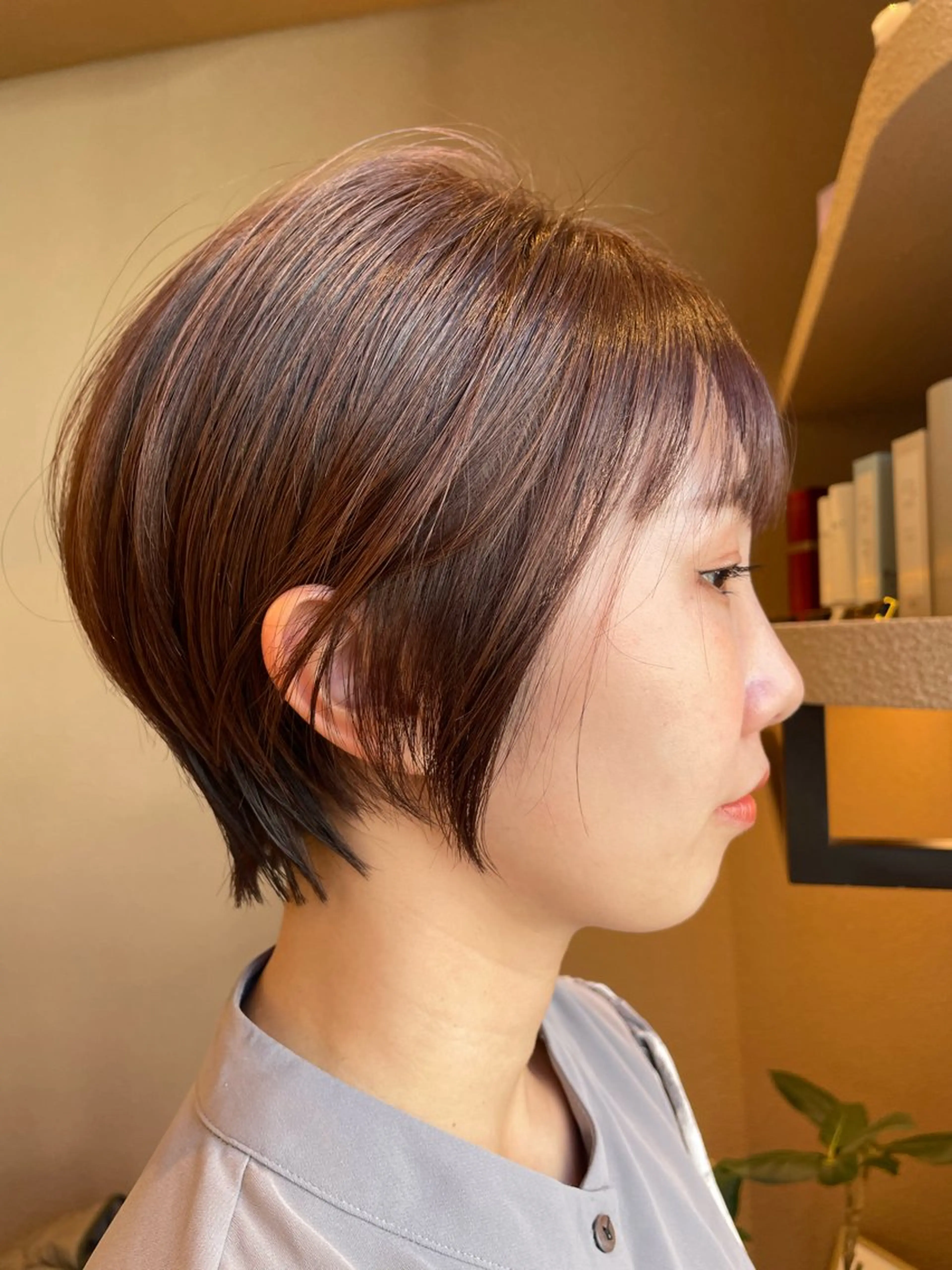 ショート 丸みショート ショートヘア くびれミディアム/似 合わせ/鎌倉/edAのヘアスタイル
