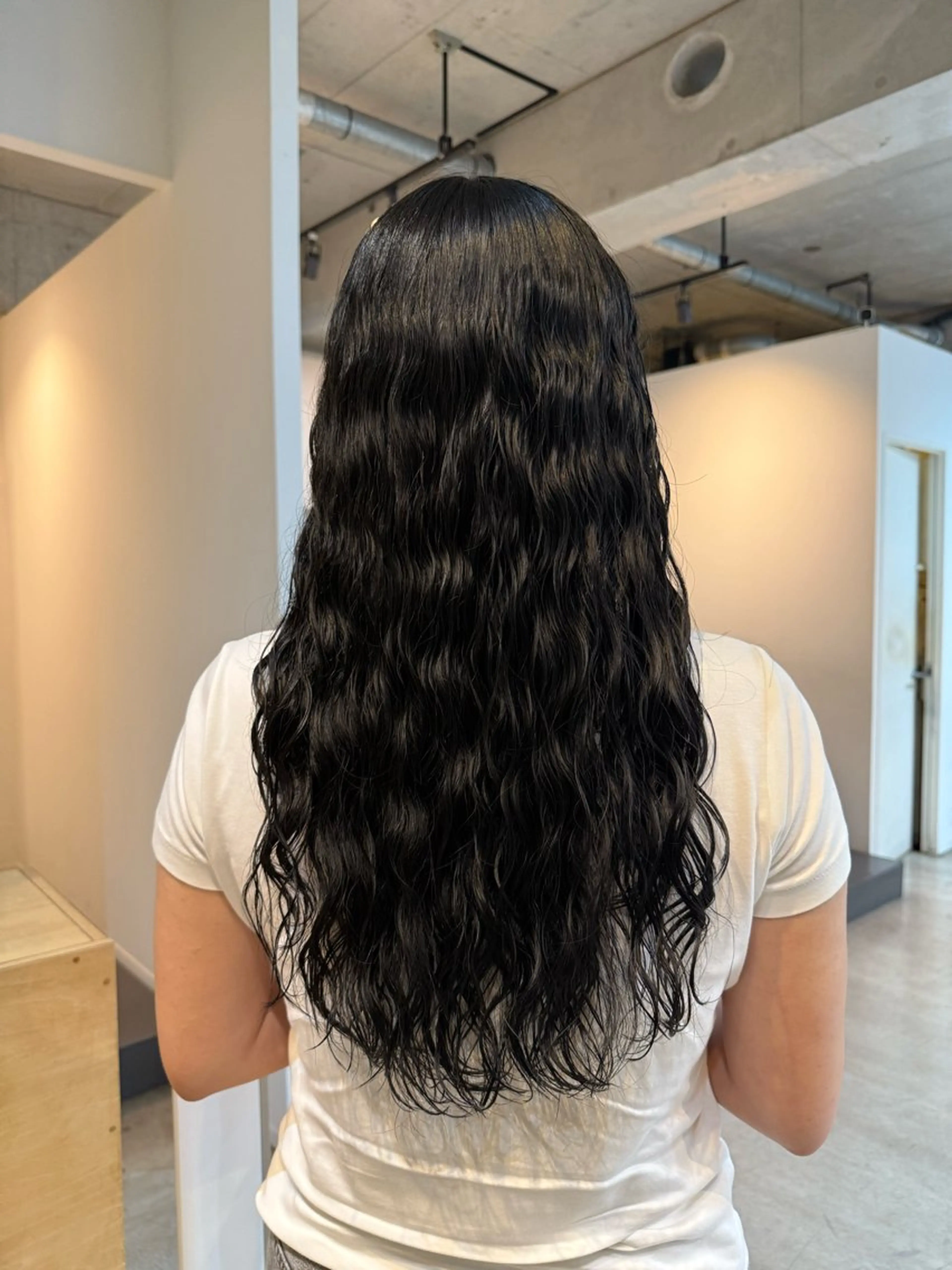 ロング デジタルパーマ/ ウェーブパーマ/神野のヘアスタイル