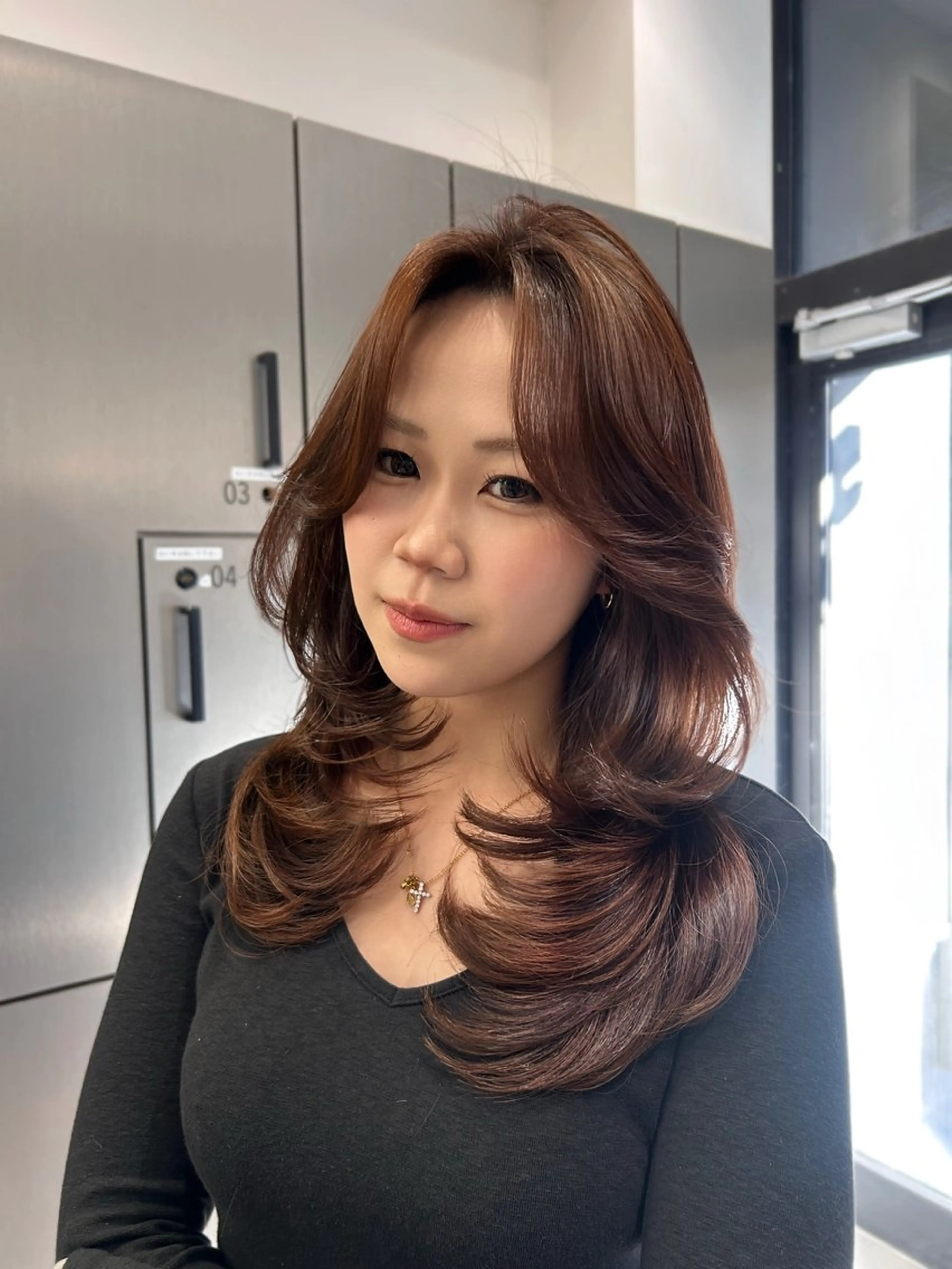 ロング レイヤーカット カット ヘアカラー トリートメント 大人レイヤー/艶美髪 🇺🇸TOMONAのヘアスタイル