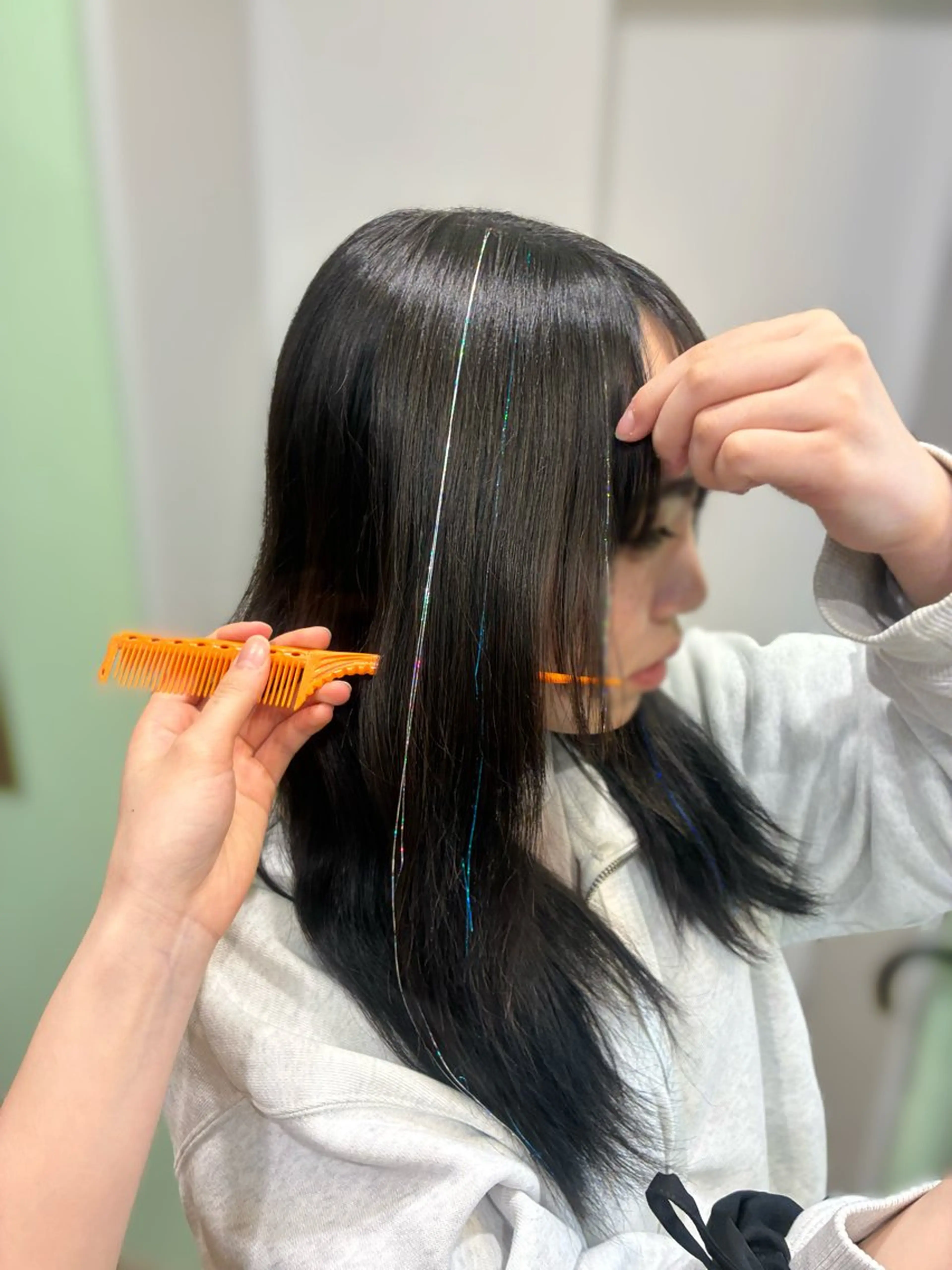 ヘアセット＋キラキラティンセル⟡.*の写真