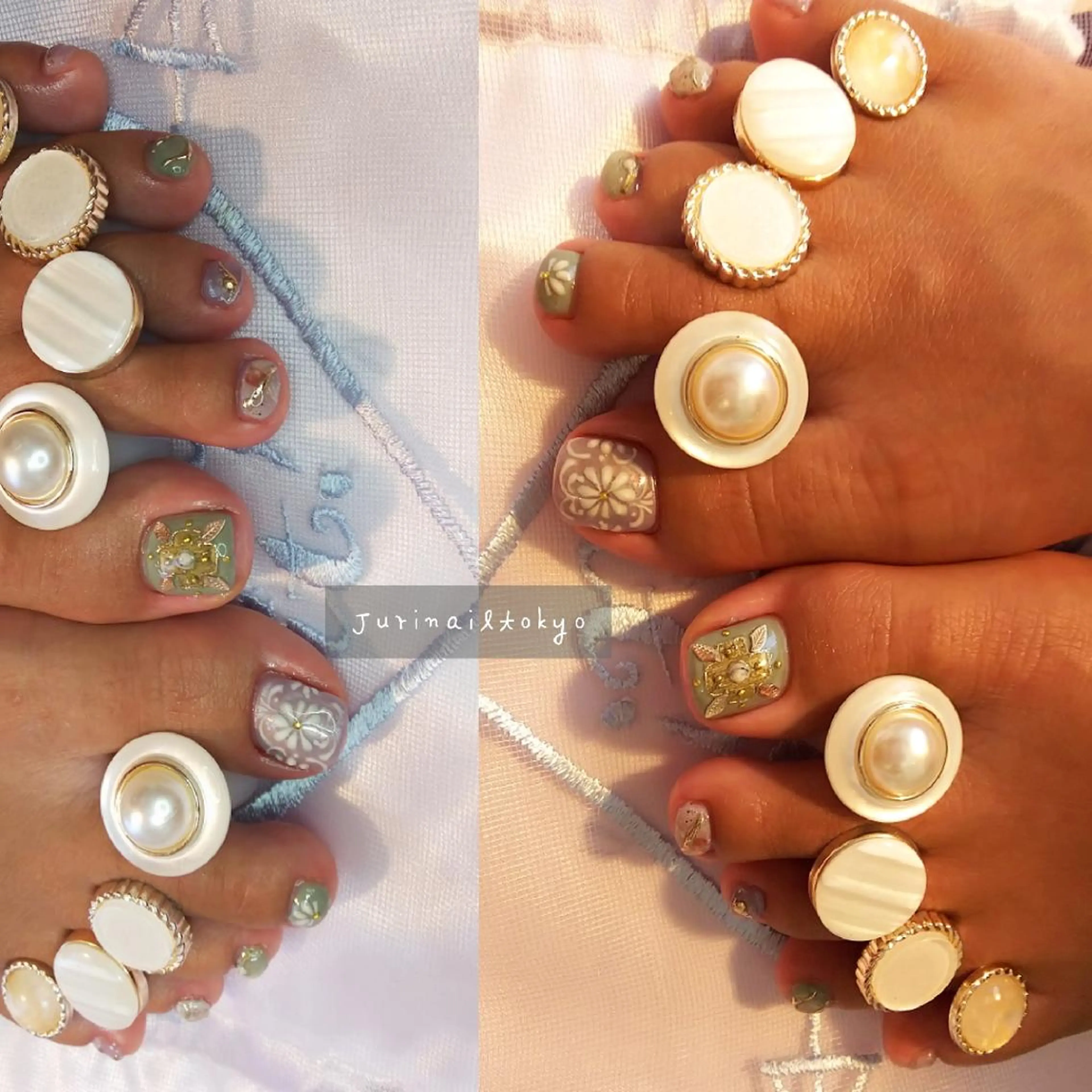 ネイル フットネイル jurinail tokyoのネイルデザイン
