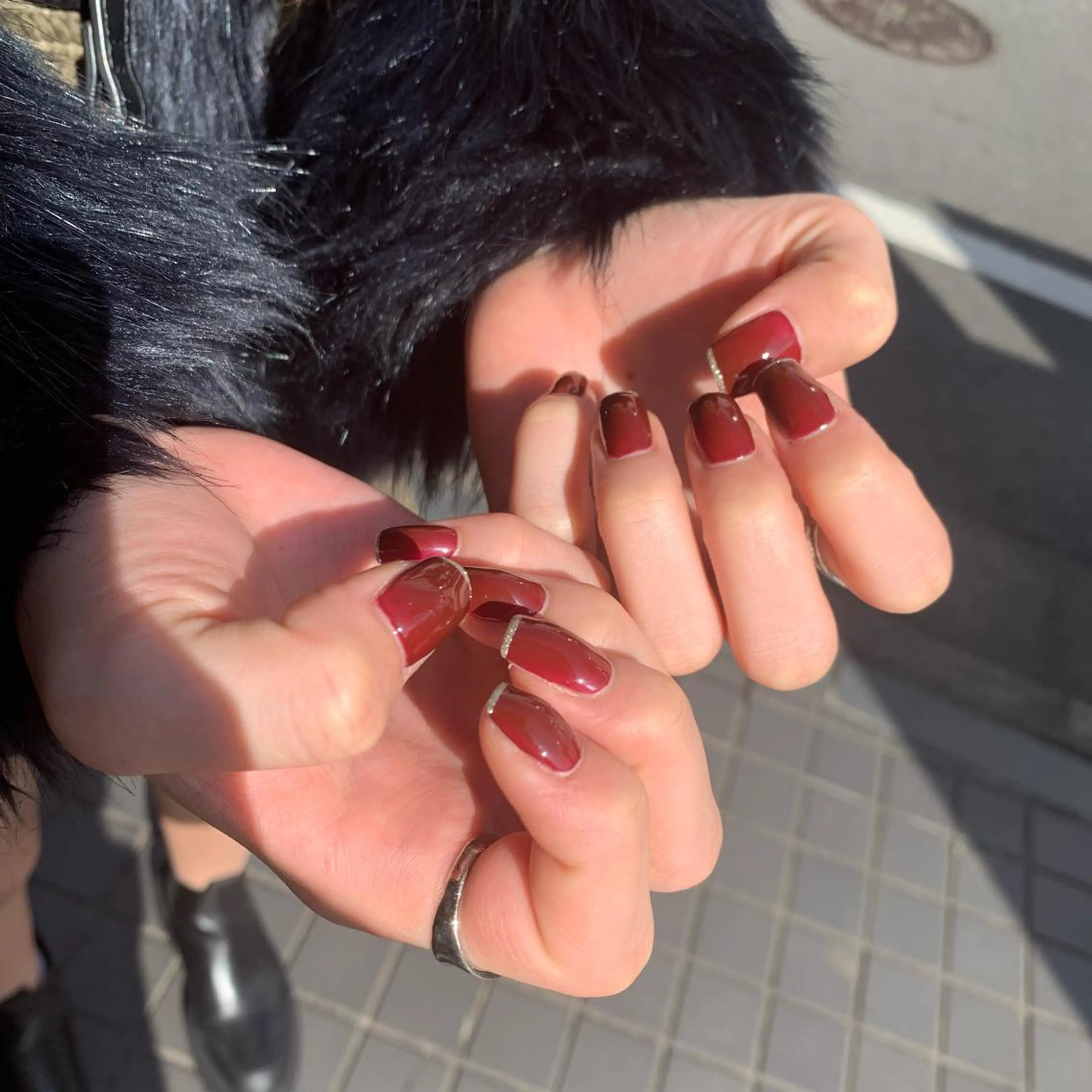 ネイル フレンチネイル ハンドネイル 野島 千夏のネイルデザイン