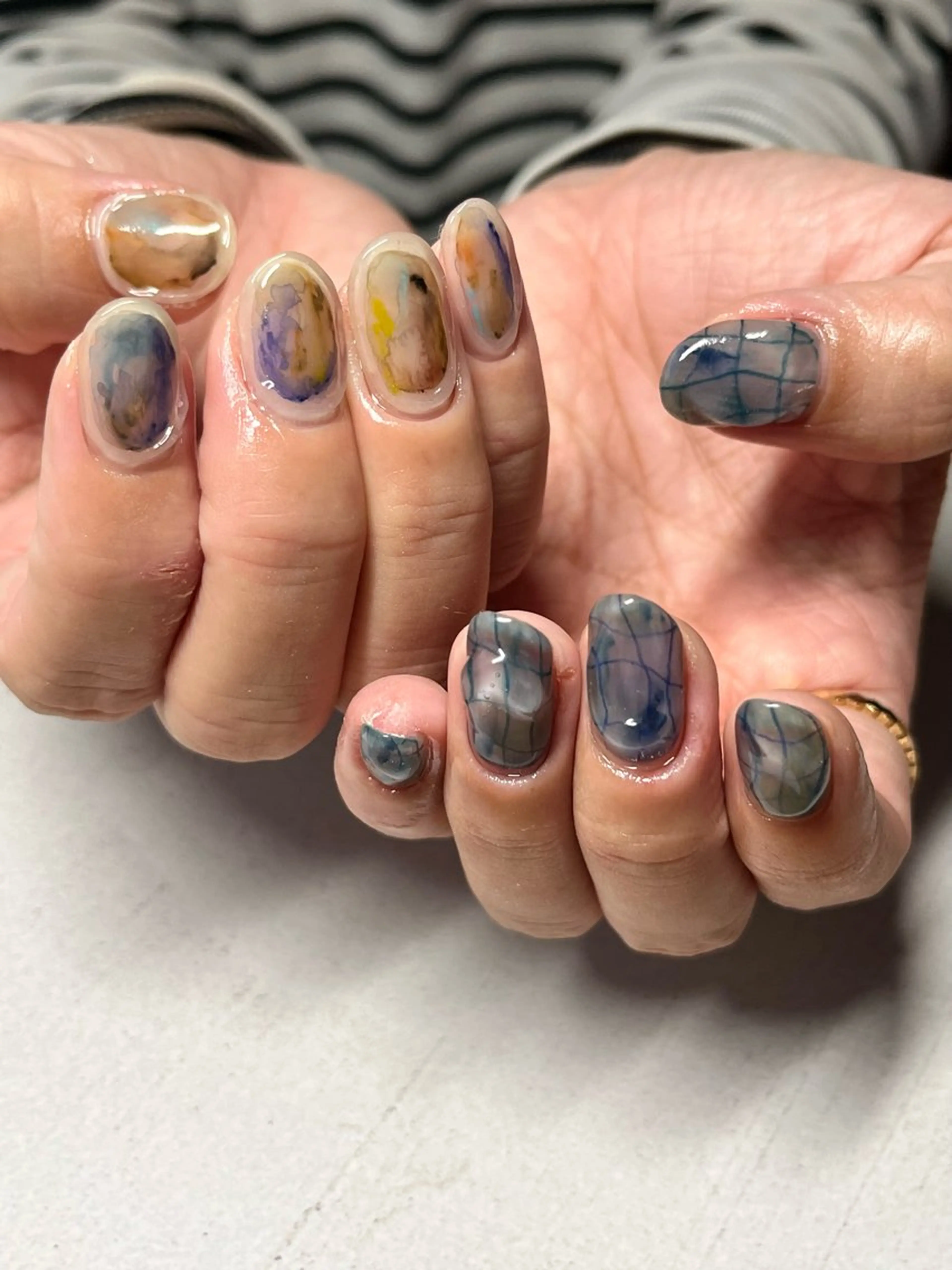 ネイル ハンドネイル MUKUTOU nail 　YUKIのネイルデザイン
