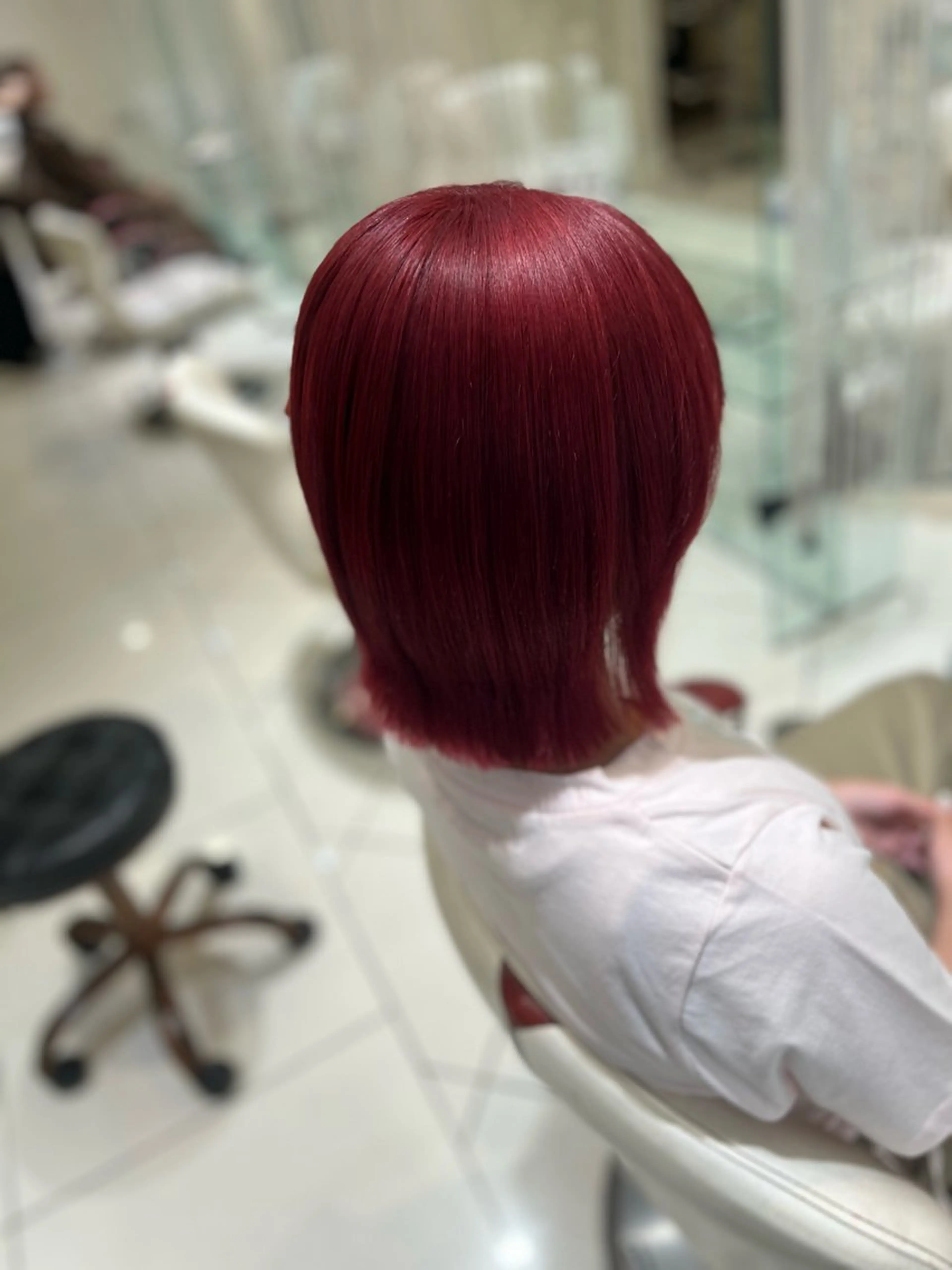 セミロング カラー バレイヤージュ ブリーチ ブロンド ダブルカラー ハイライトカラー ボブ/ハイトーン髪質 改善/越谷✨クラモチのヘアスタイル