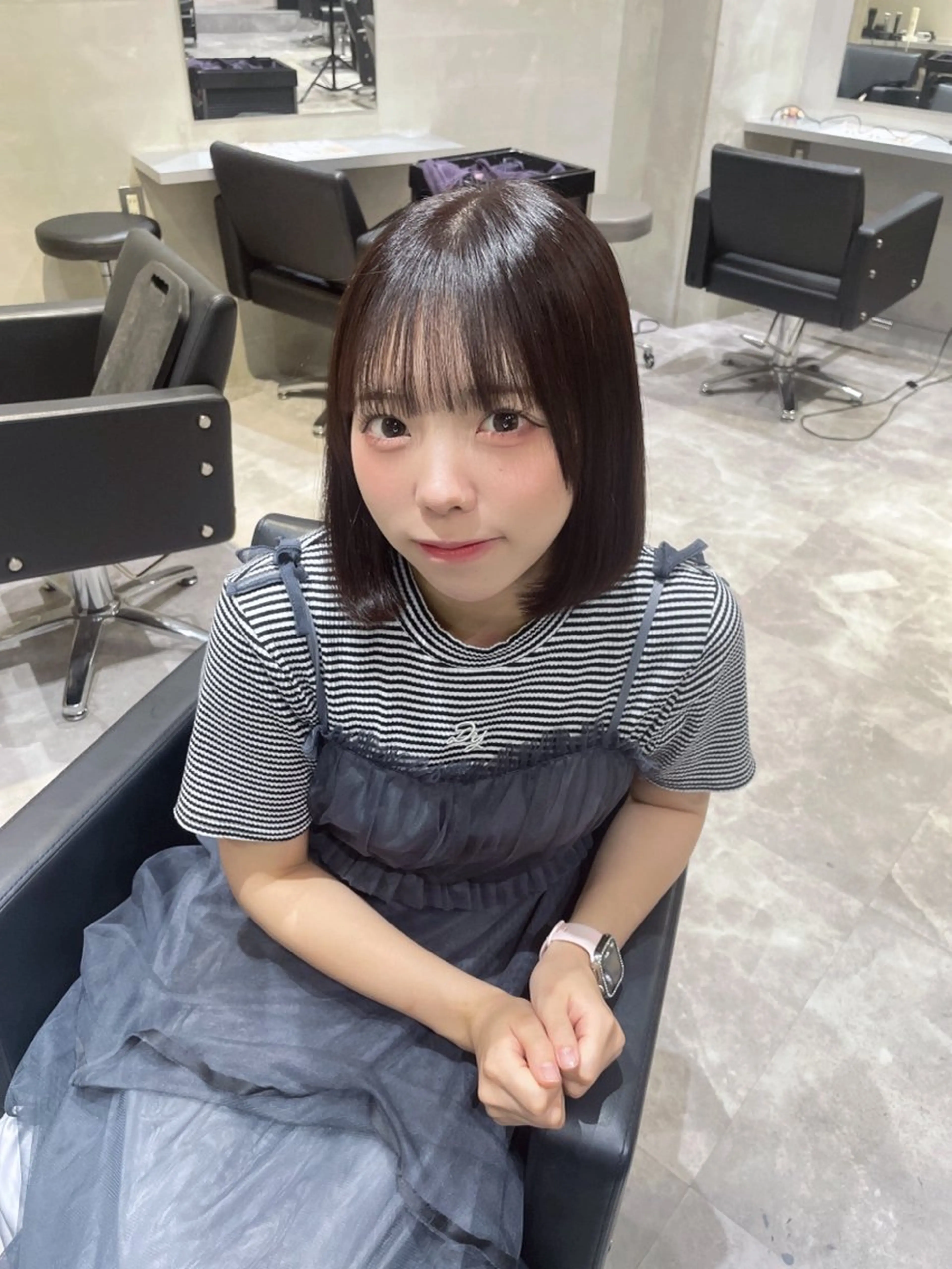 ショート カラー 髪質改善/透明感ヘア にちか🐰のヘアスタイル