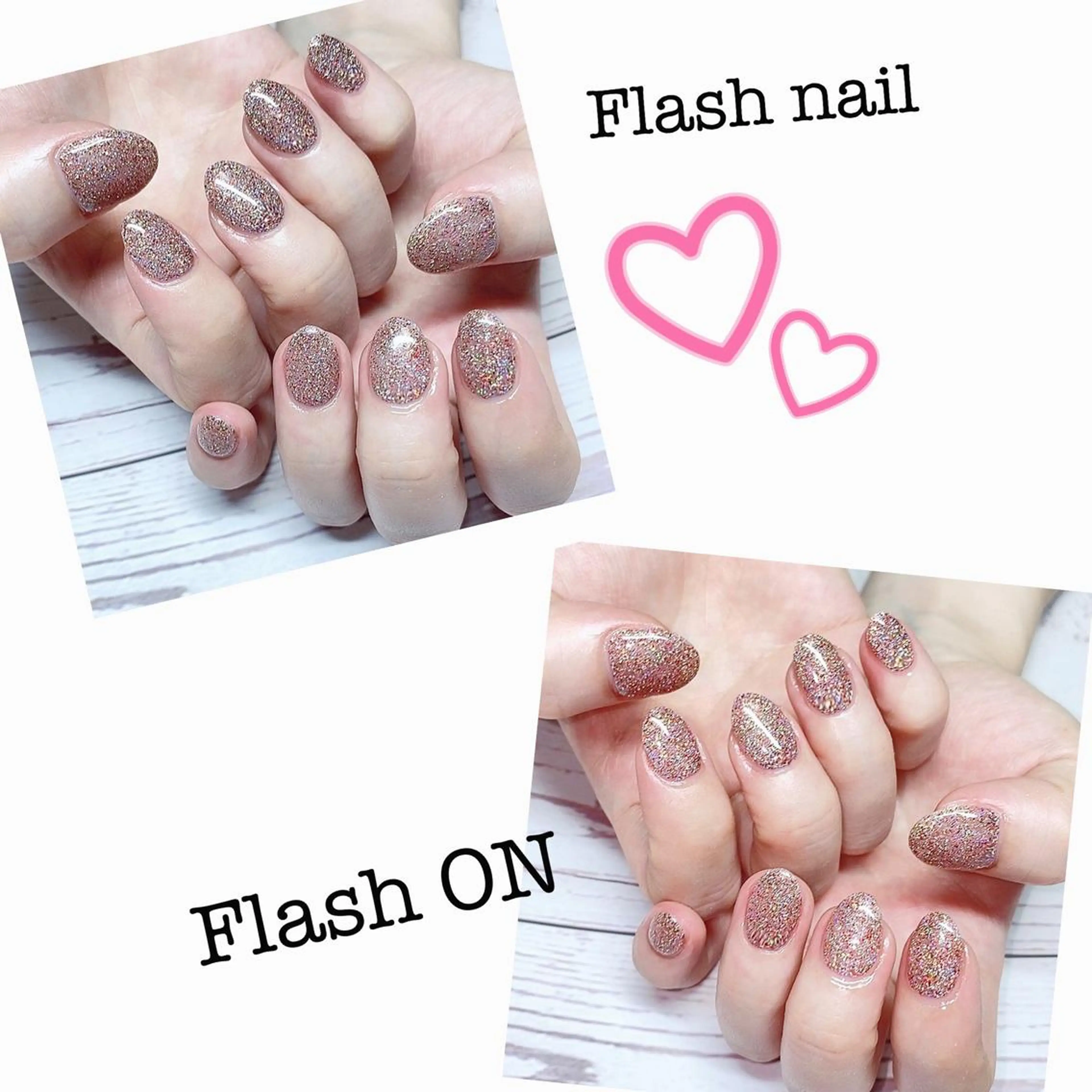 ネイル フラッシュネイル Crystal Nailのネイルデザイン