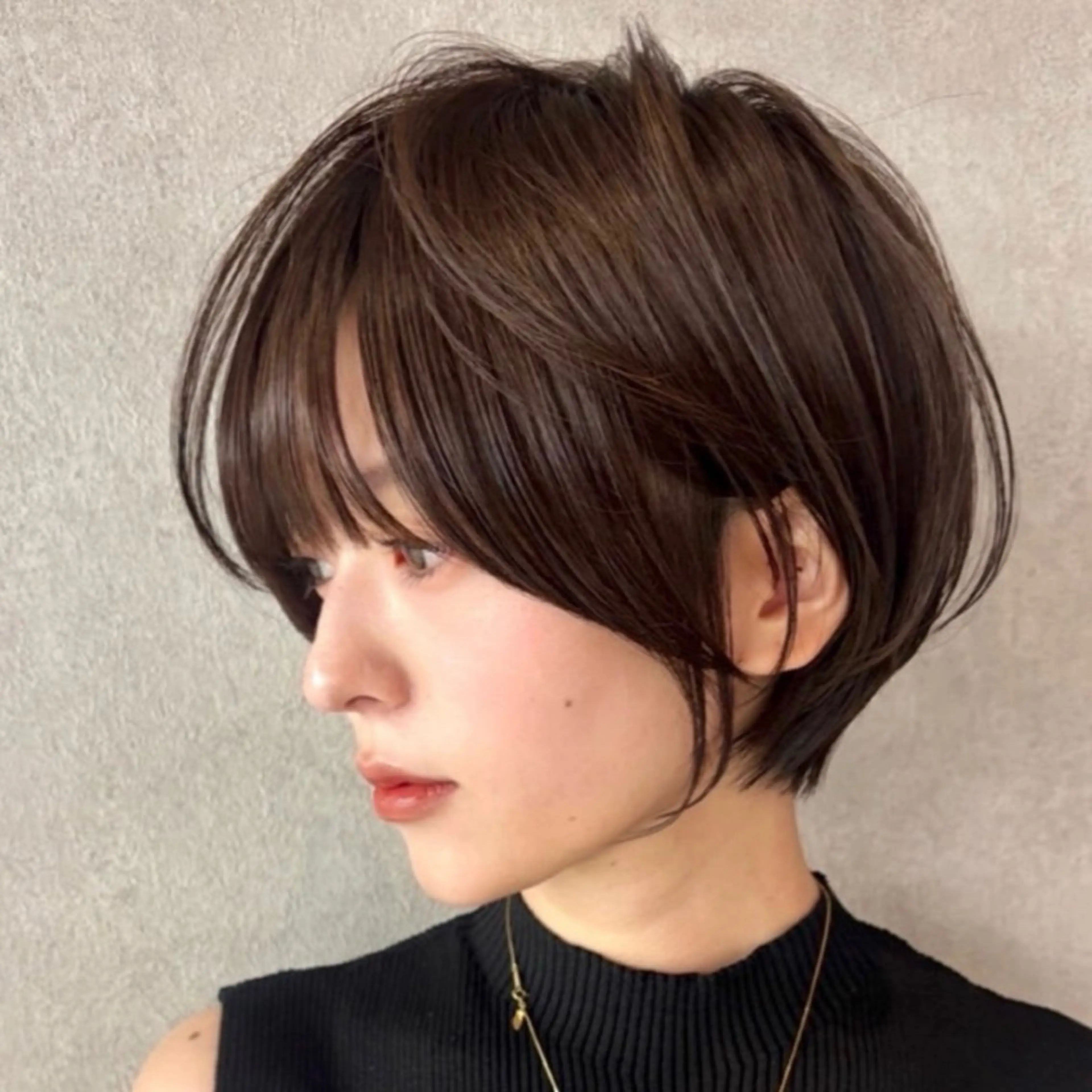 ショート 切りっぱなしボブ ショートボブ ハンサムショート ボブ 髪質改善 ウメダナオヤ/ くびれヘア✨のヘアスタイル