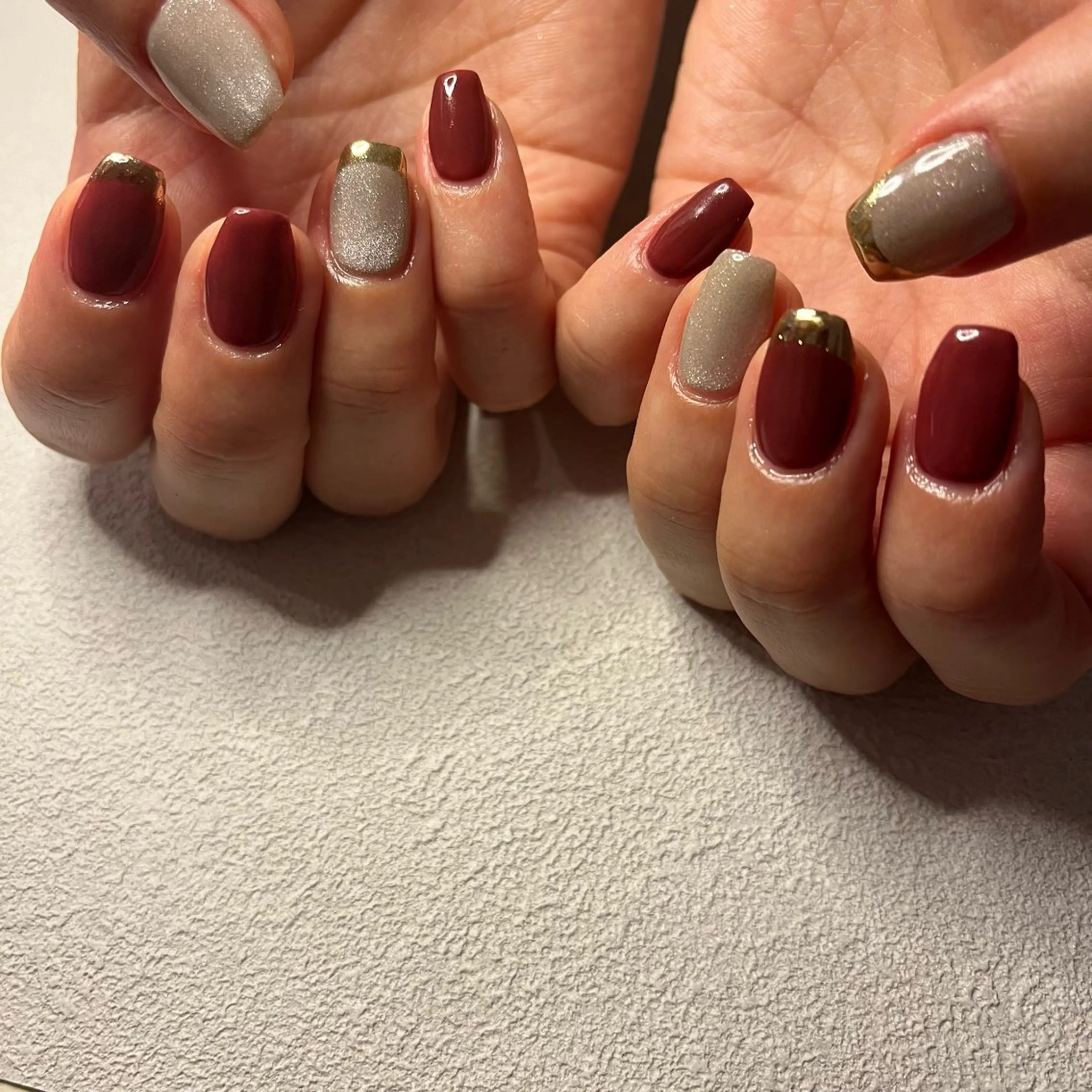 ネイル ジェルネイル ワンカラーネイル パラジェル ハンドネイル nail slow.のネイルデザイン
