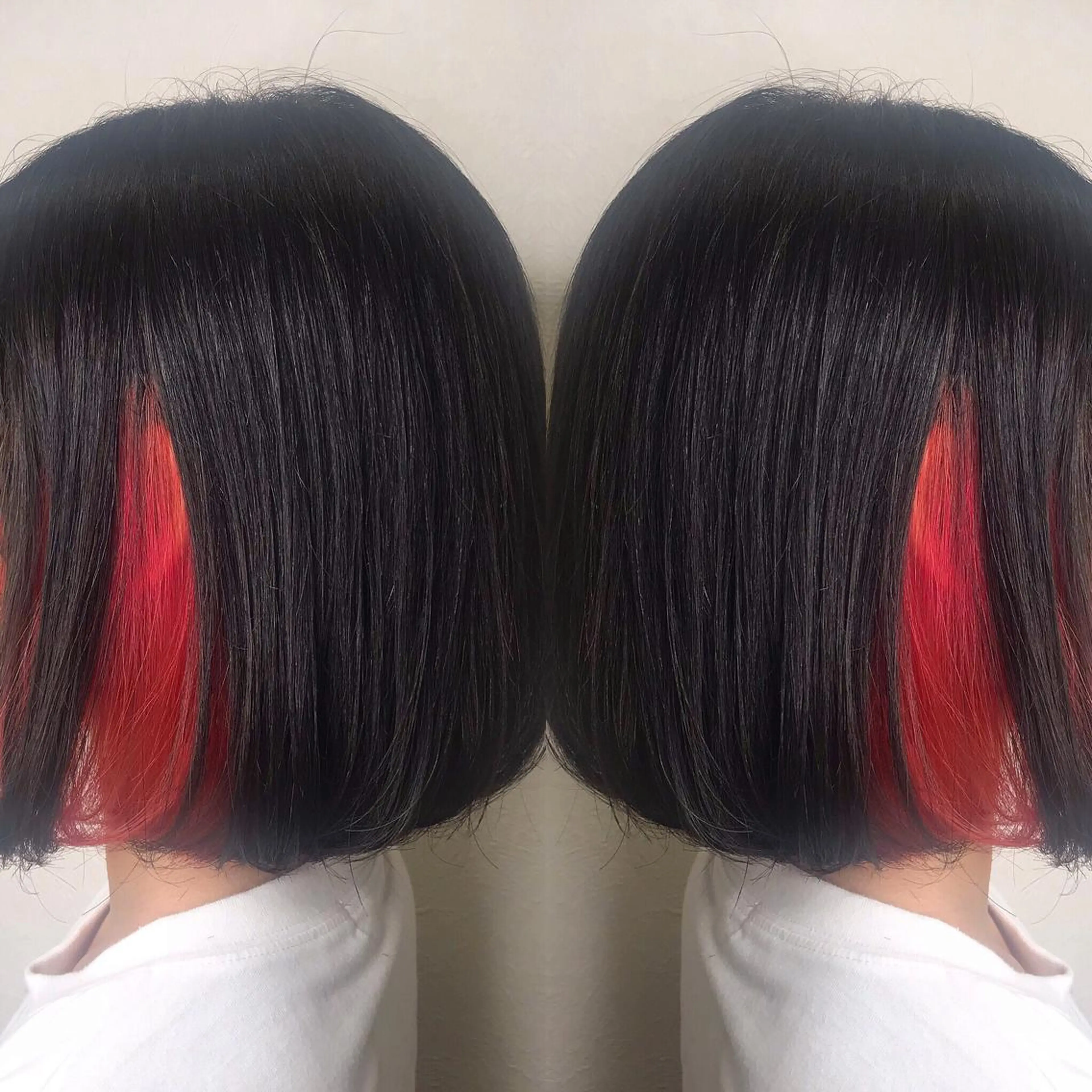 ショート カラー レッドカラー ヘアカラー 柴田 祐輔のヘアスタイル