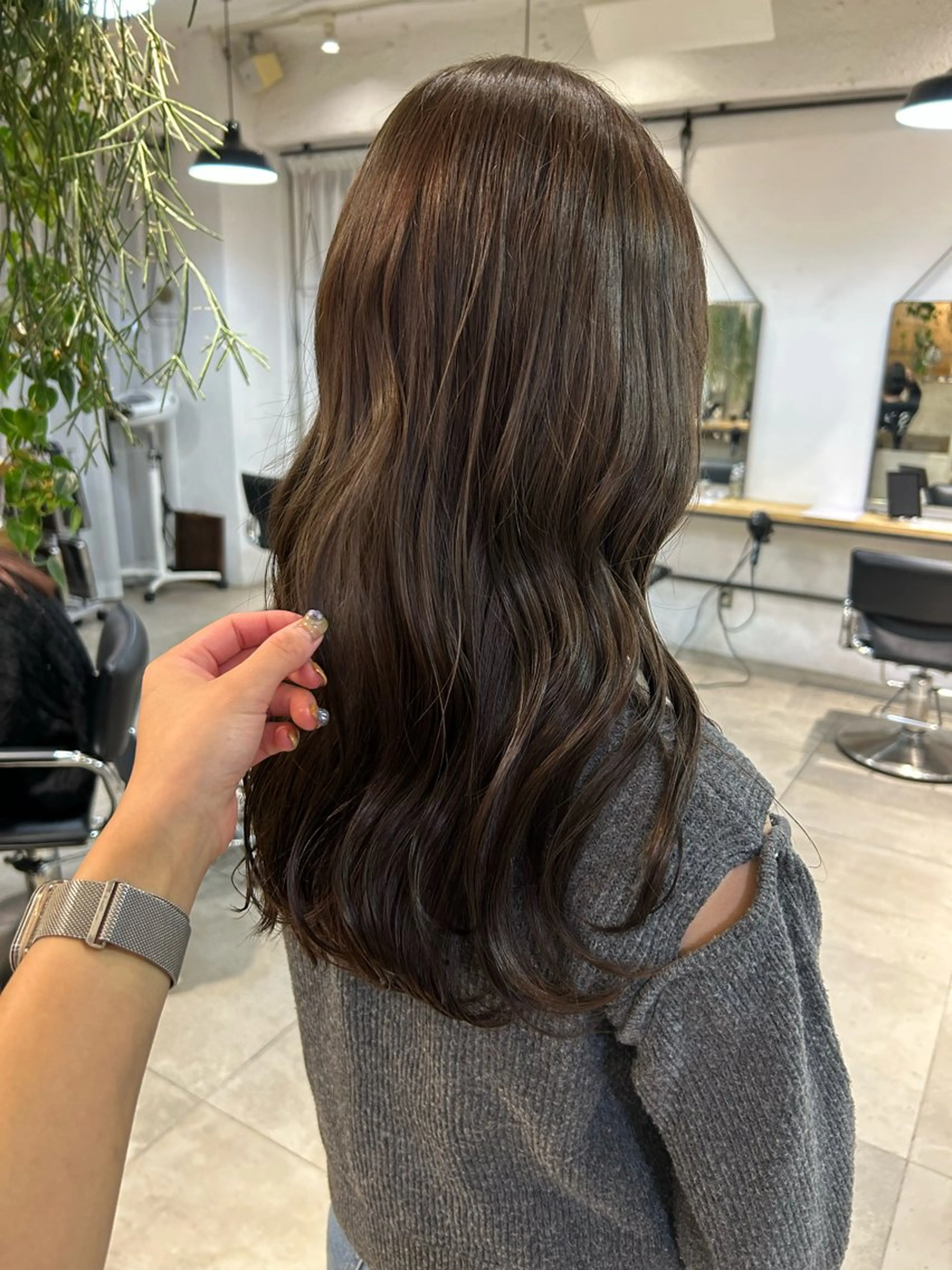 カラー ブリーチ ダブルカラー ミルクティーカラー/ ベージュ/moekaのヘアスタイル