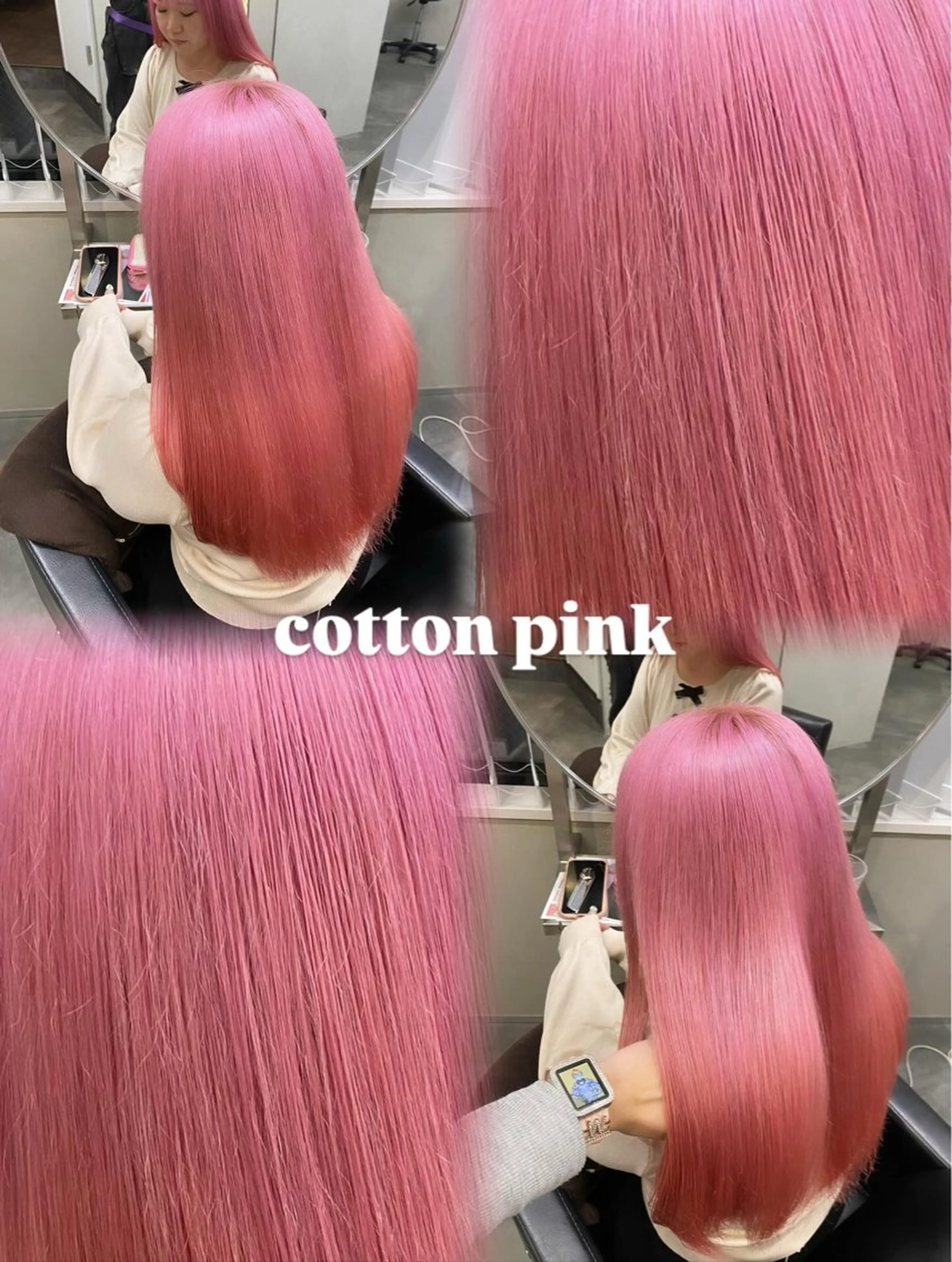 ロング ヘアカラー ななみ/博多/ ブリーチ/髪質改善のヘアスタイル