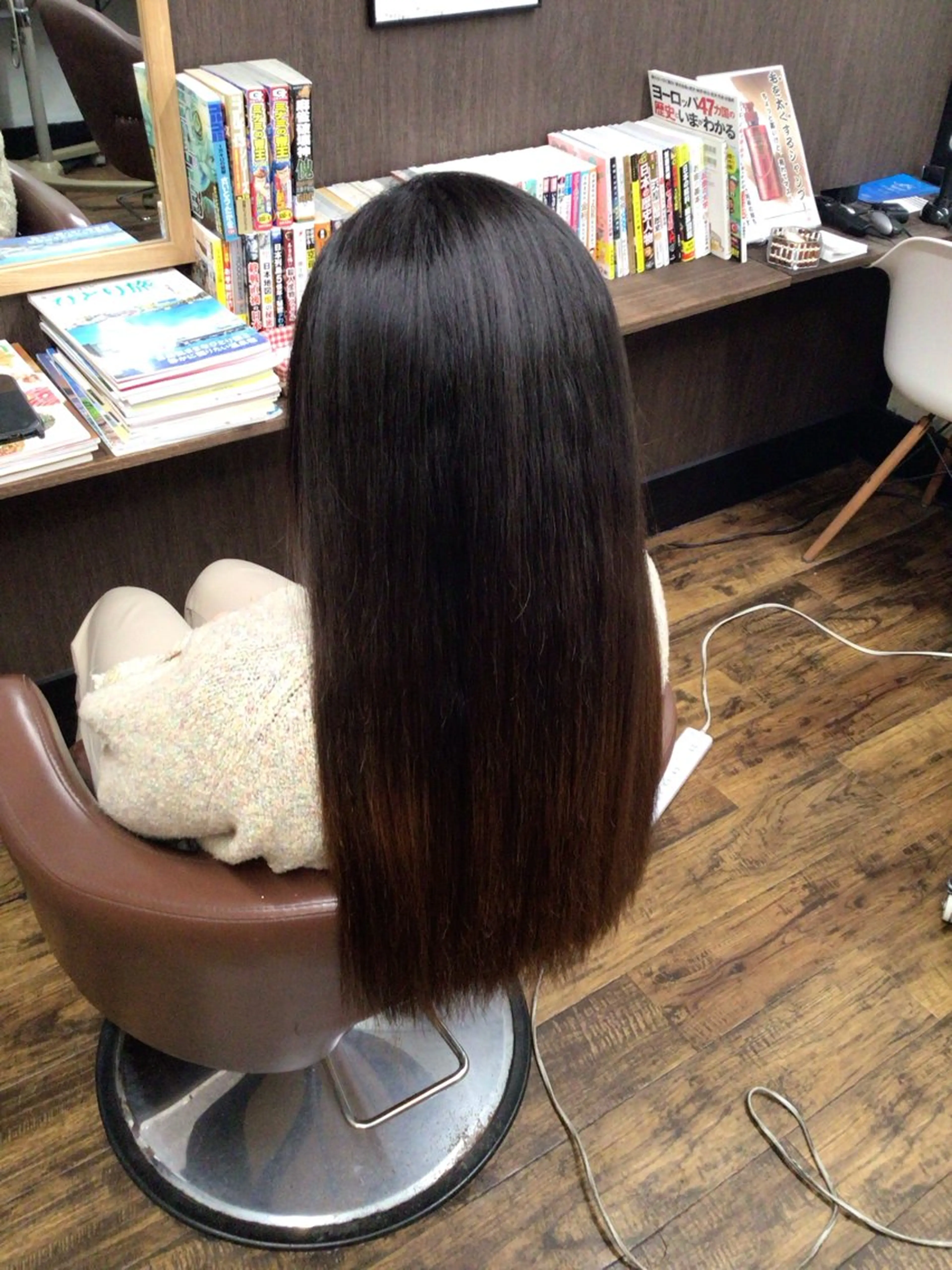 ロング カット 縮毛矯正 香川 裕基のヘアスタイル