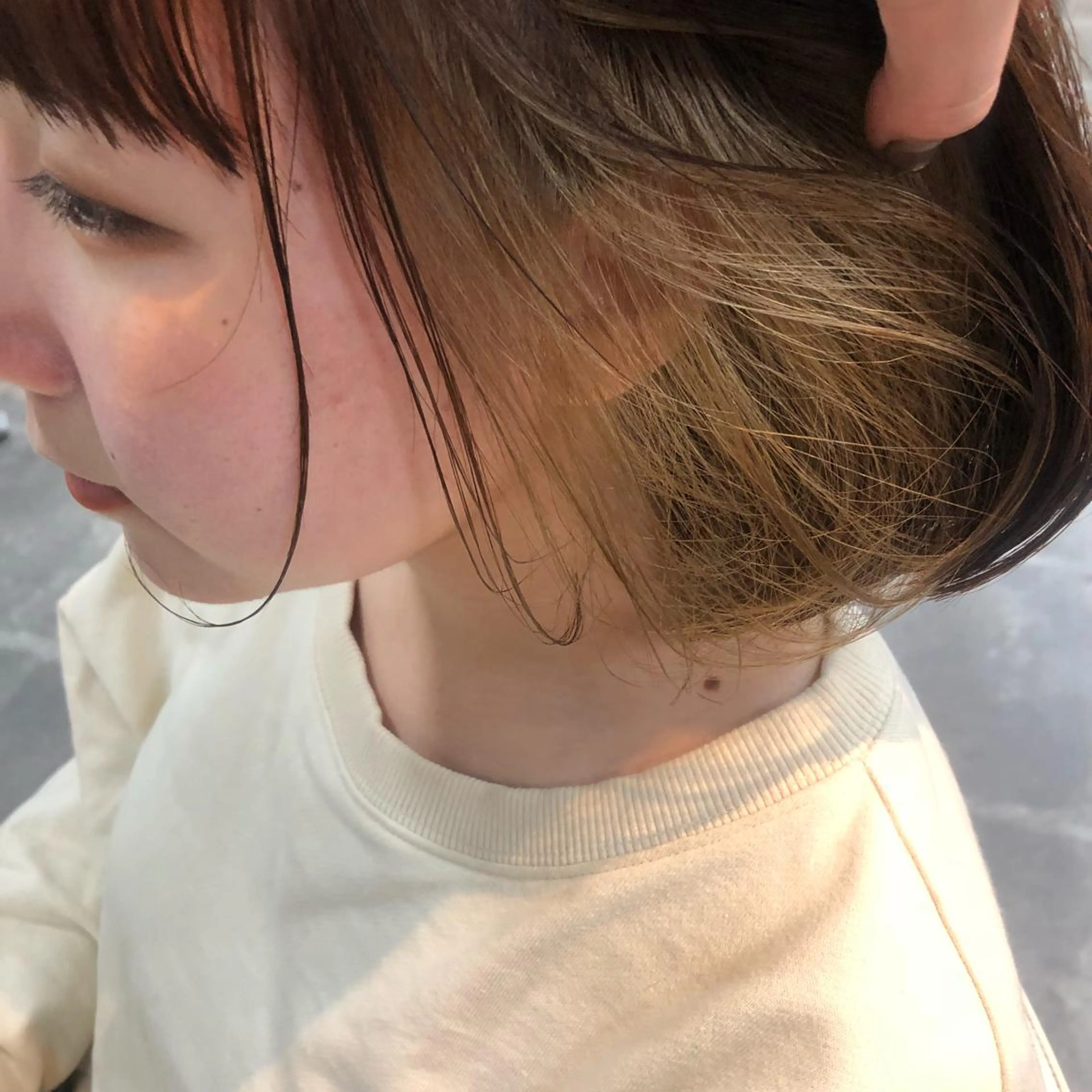ショート カラー ヘアアレンジ 眠れるヘッドスパ✨ chacoのヘアスタイル