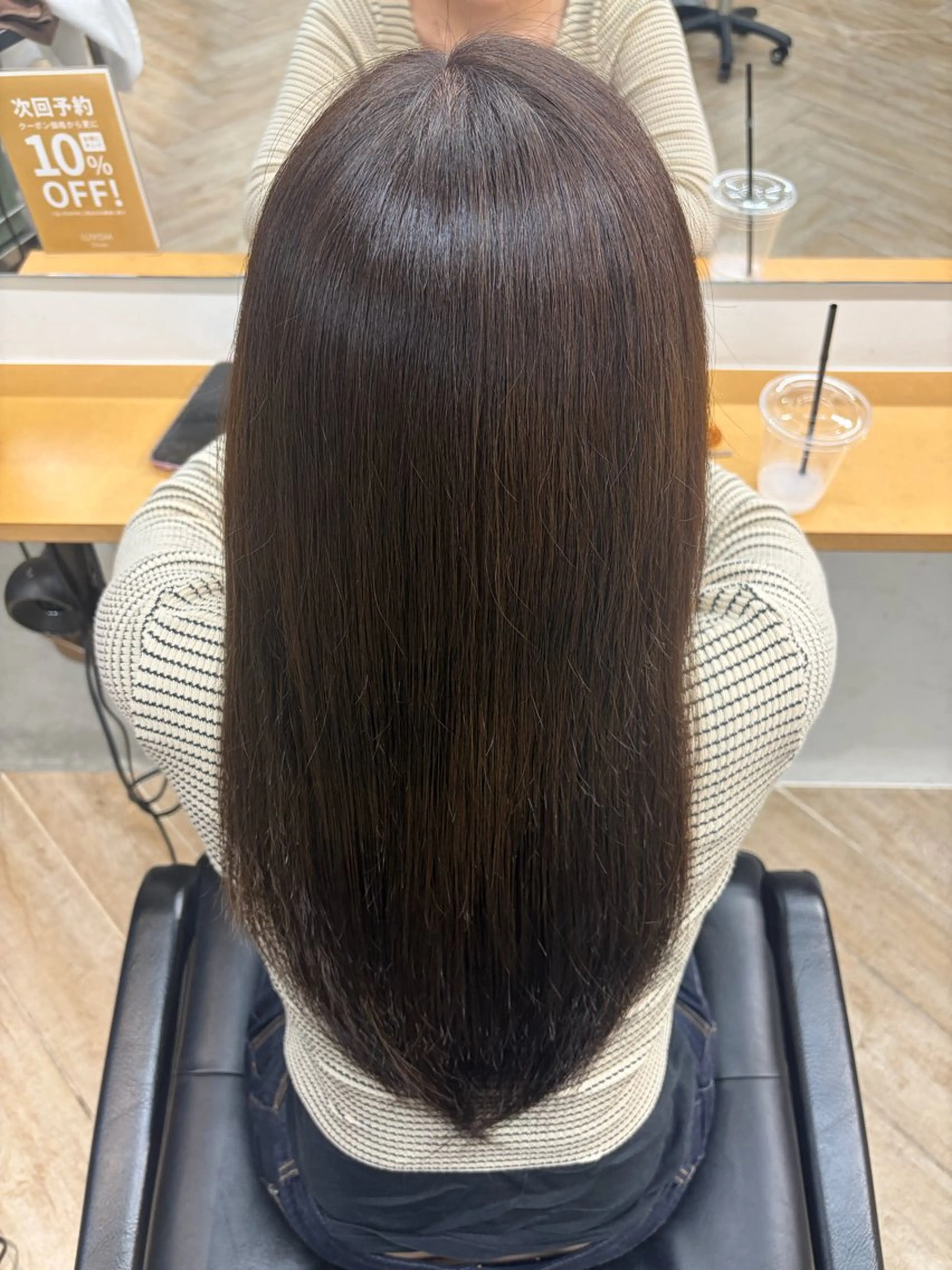 ロング カラー ブラウンカラー ショコラグレージュ 透明感カラー グレージュ カラーモデル募集中/ 万代/古谷優羽のヘアスタイル