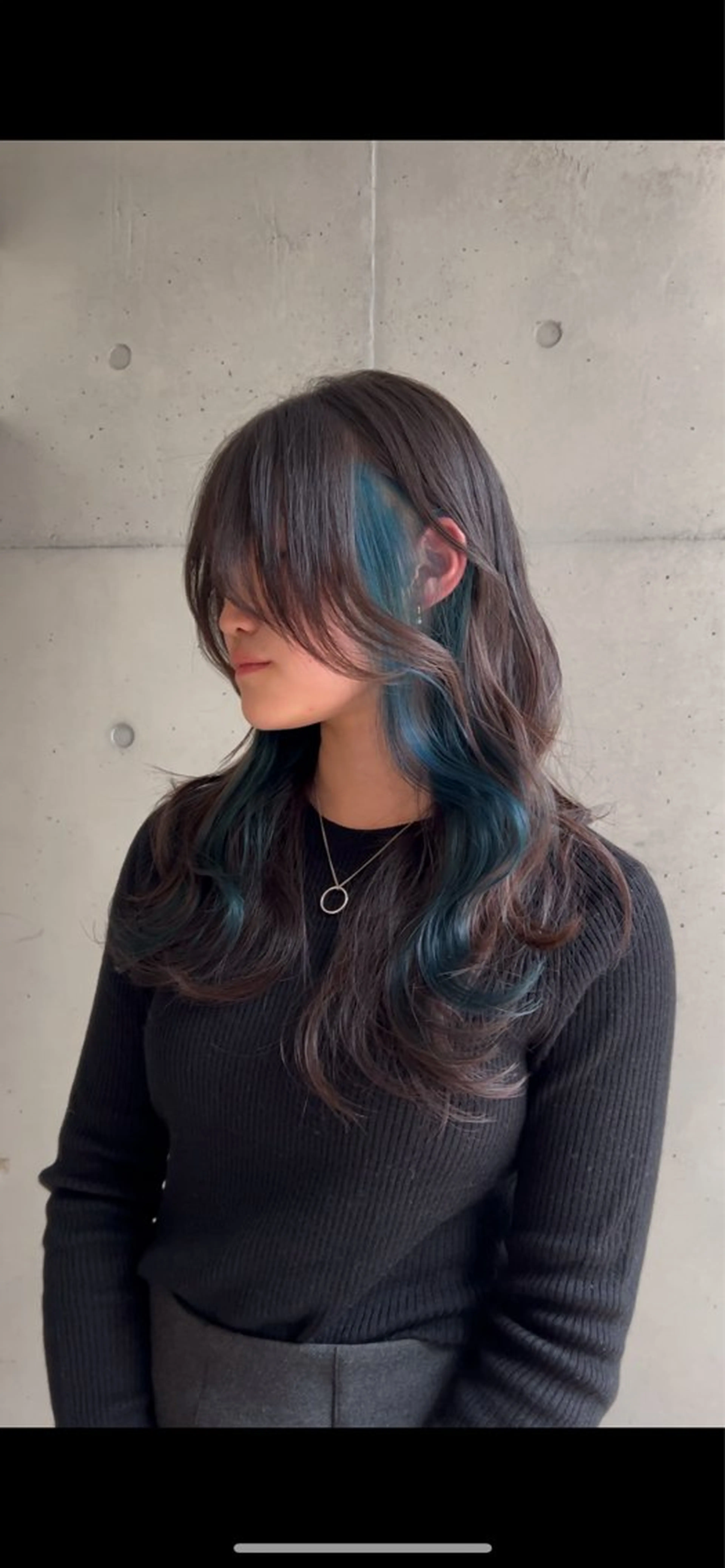 ロング カラー イヤリングカラー カット ヘアカラー 名駅/垢抜けカラー/ 髪質改善/リナ♡のヘアスタイル