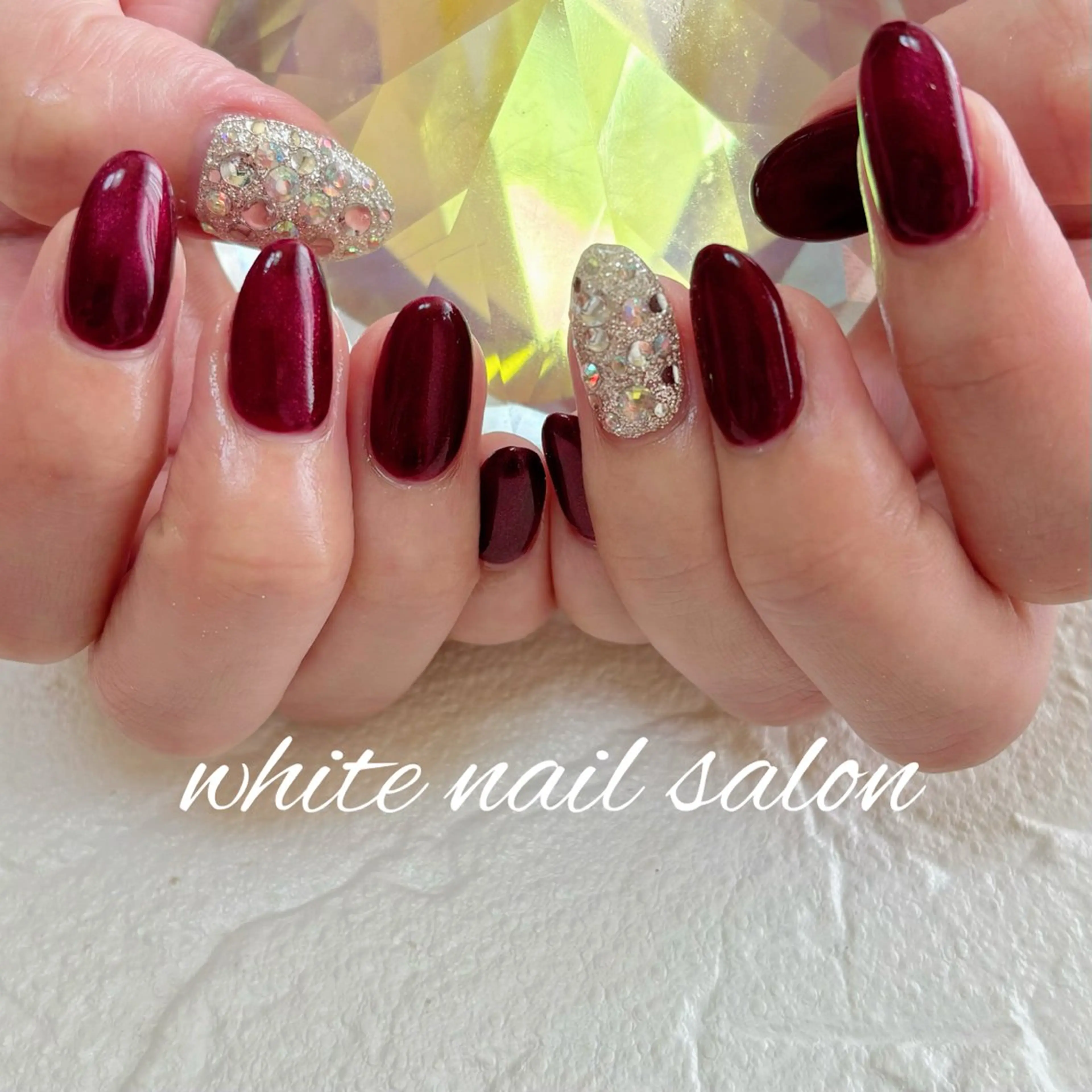 ネイル フットネイル マグネットネイル ハンドネイル white nail salonのネイルデザイン