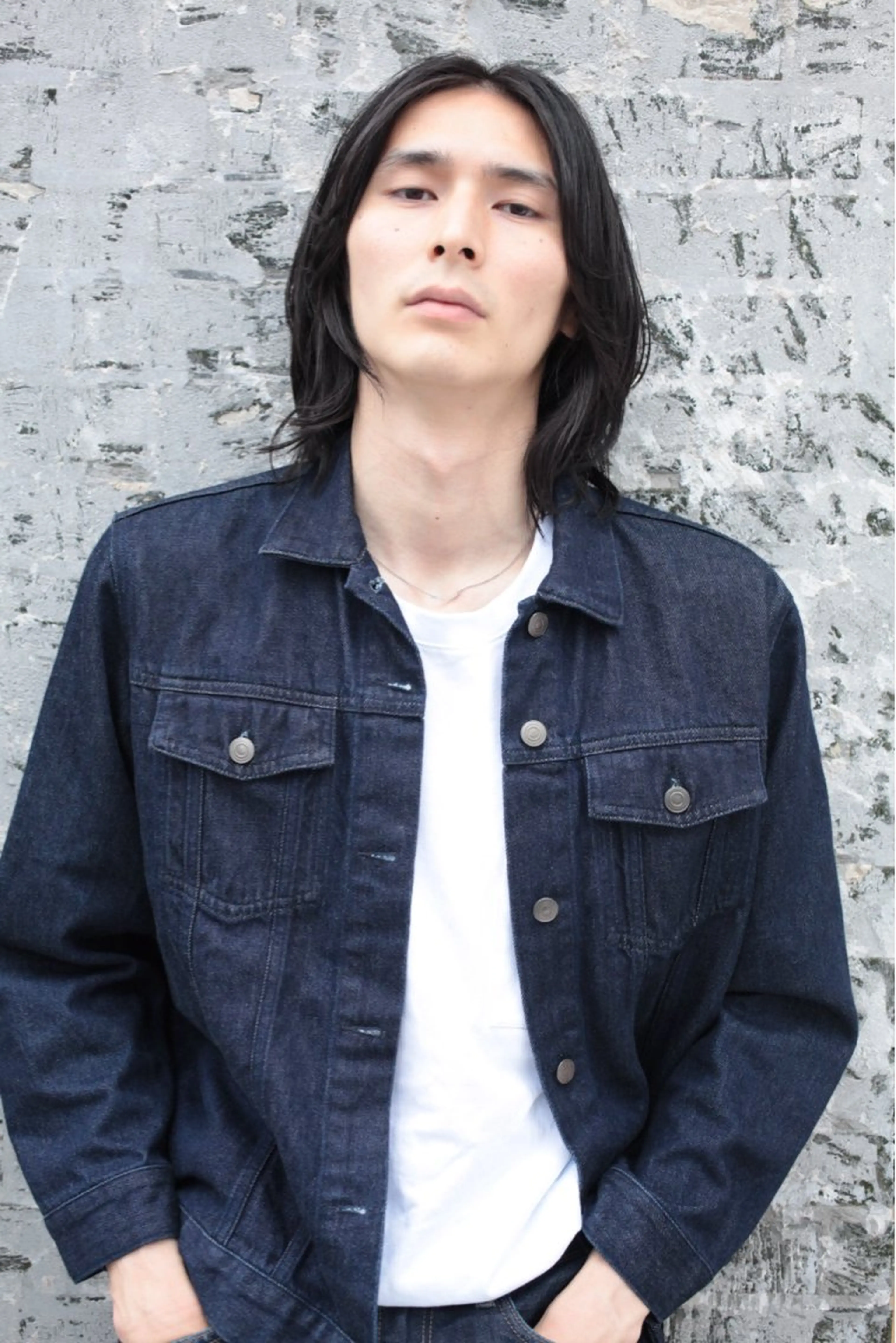 ミディアム メンズ ミディアムパーマ メンズパーマ メンズウルフカット ボブ ウルフカット ryuei /原宿のヘアスタイル