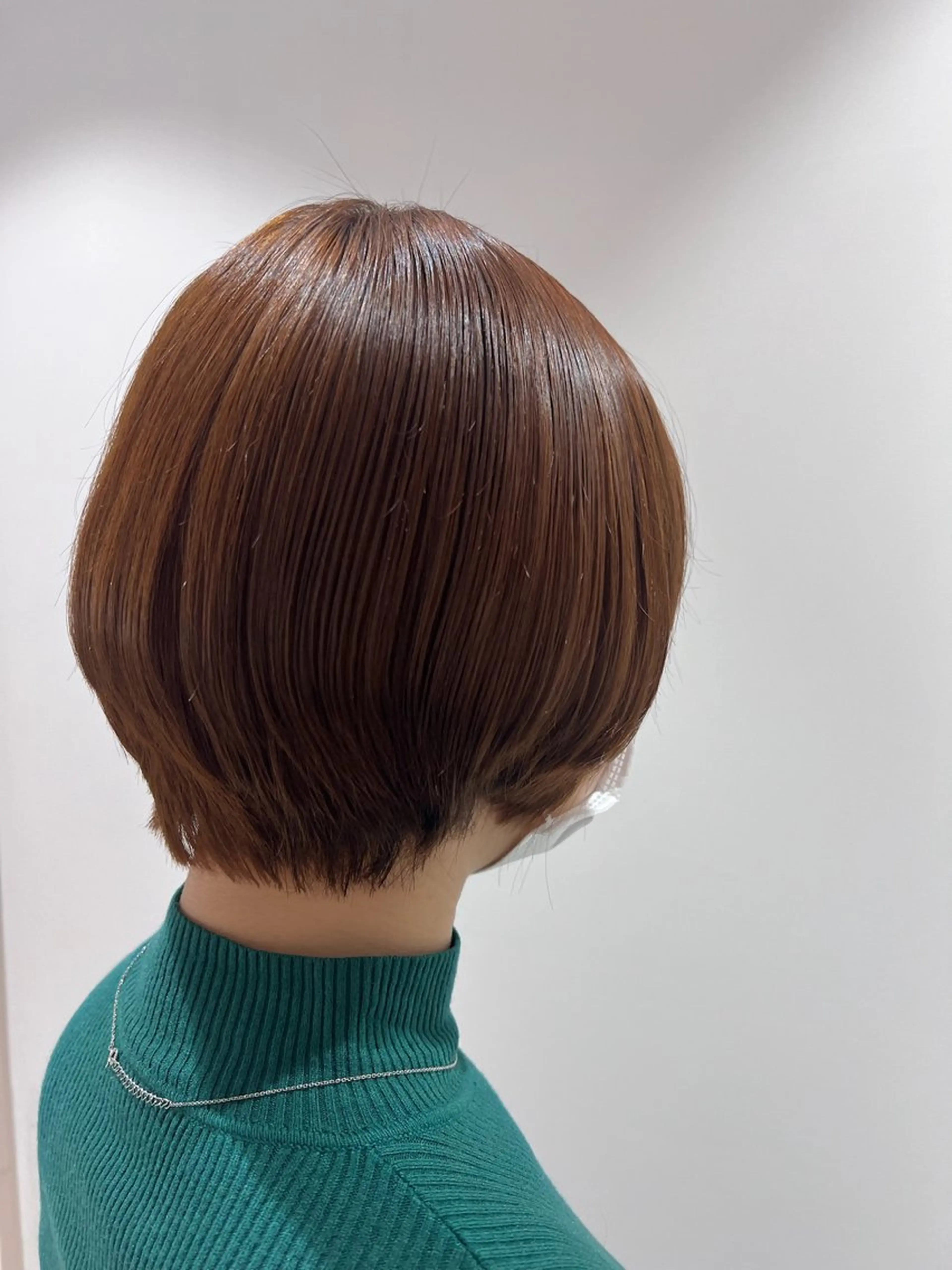 カラー ブリーチ ブラウンカラー ブリーチなしカラー オレンジ オレンジブラウン ヘアカラー 瀬戸 杏珠のヘアスタイル