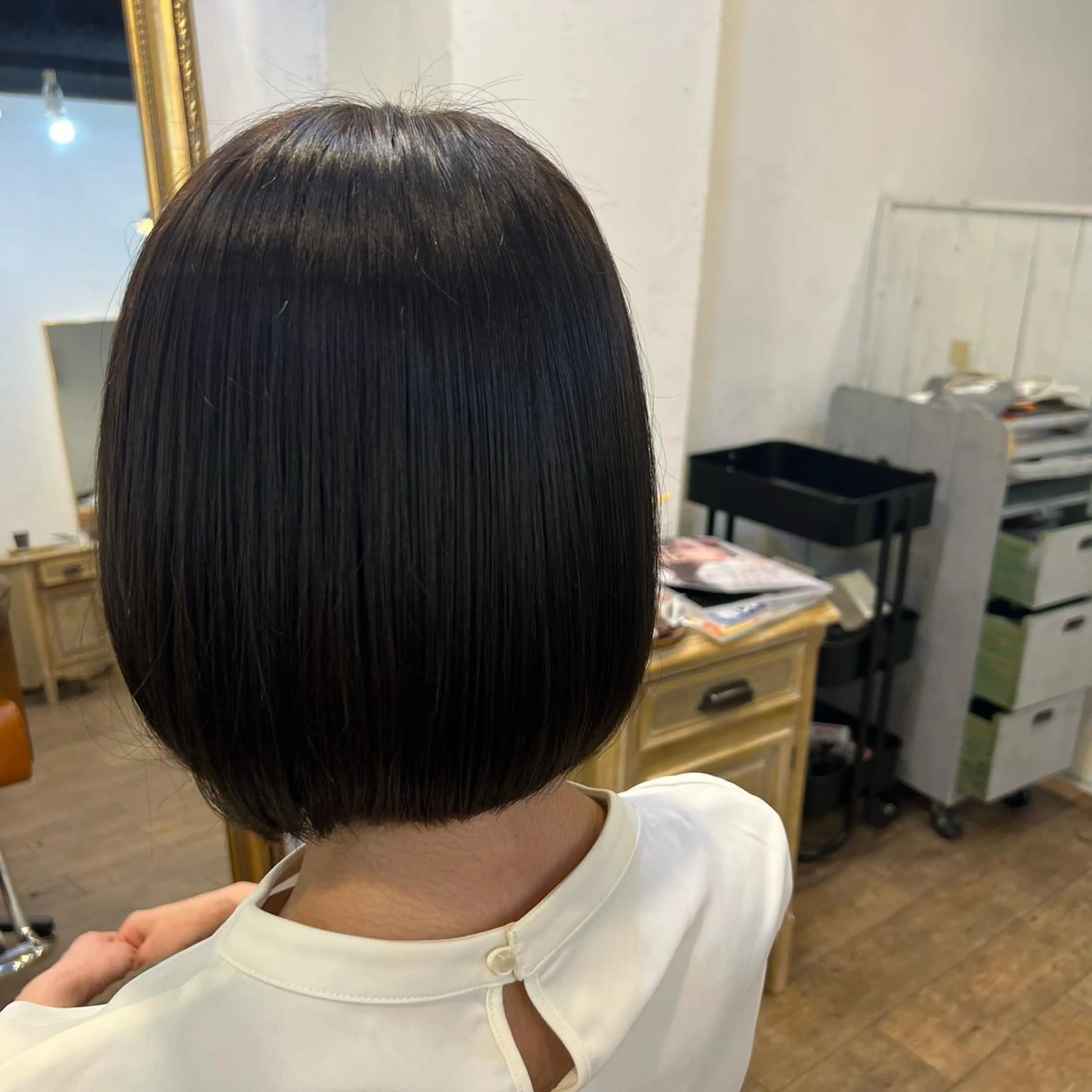 ミディアム カラー 田中 はるなのヘアスタイル