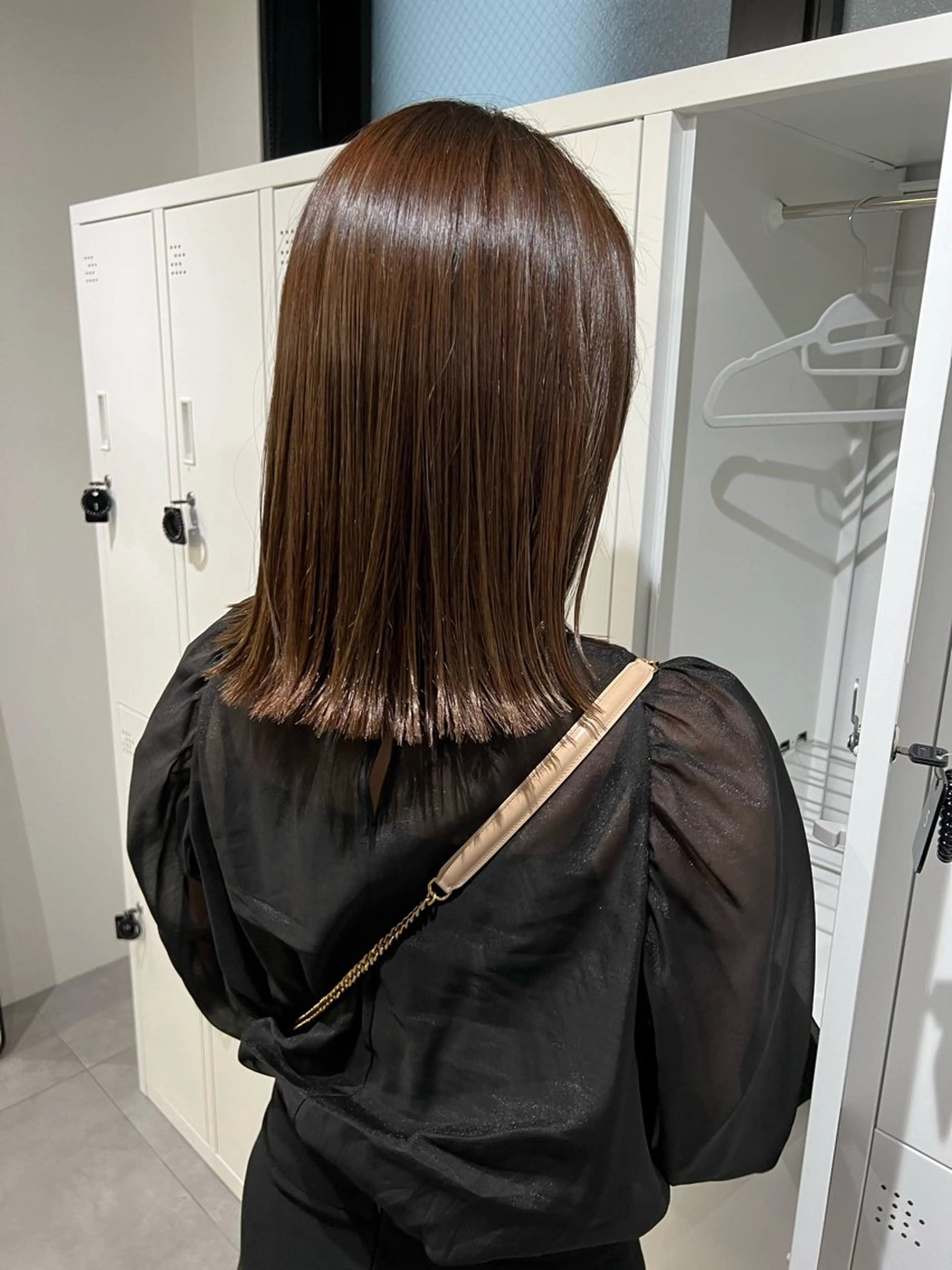 ミディアム カラー ブラウンカラー カット ヘアカラー パーマ ナチュラルヘア/ 似合わせ/三宅 昌太のヘアスタイル