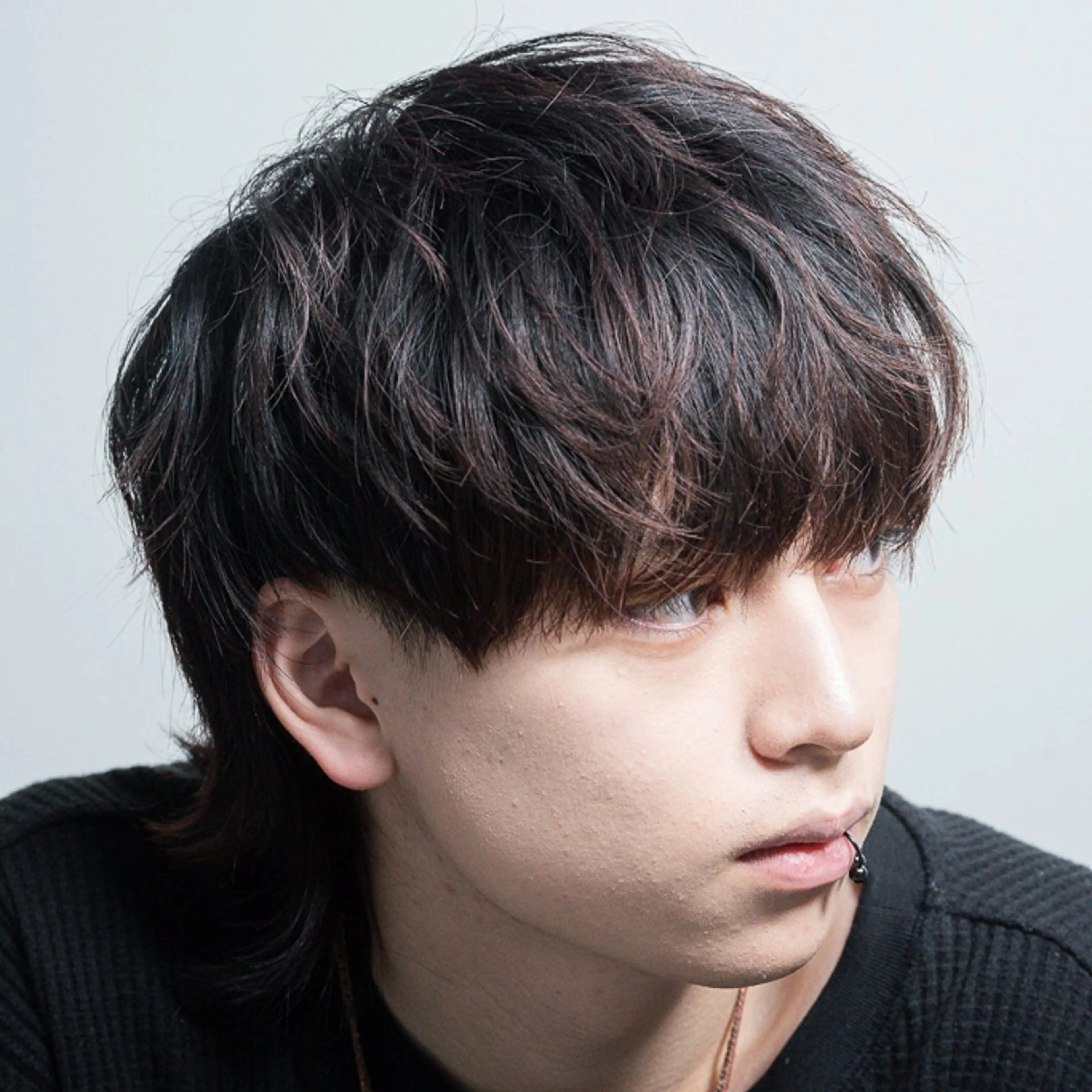 メンズ パーマ ショート カット パーマ RYU/毛流れパーマ /前髪立ち上げ⚡️のヘアスタイル