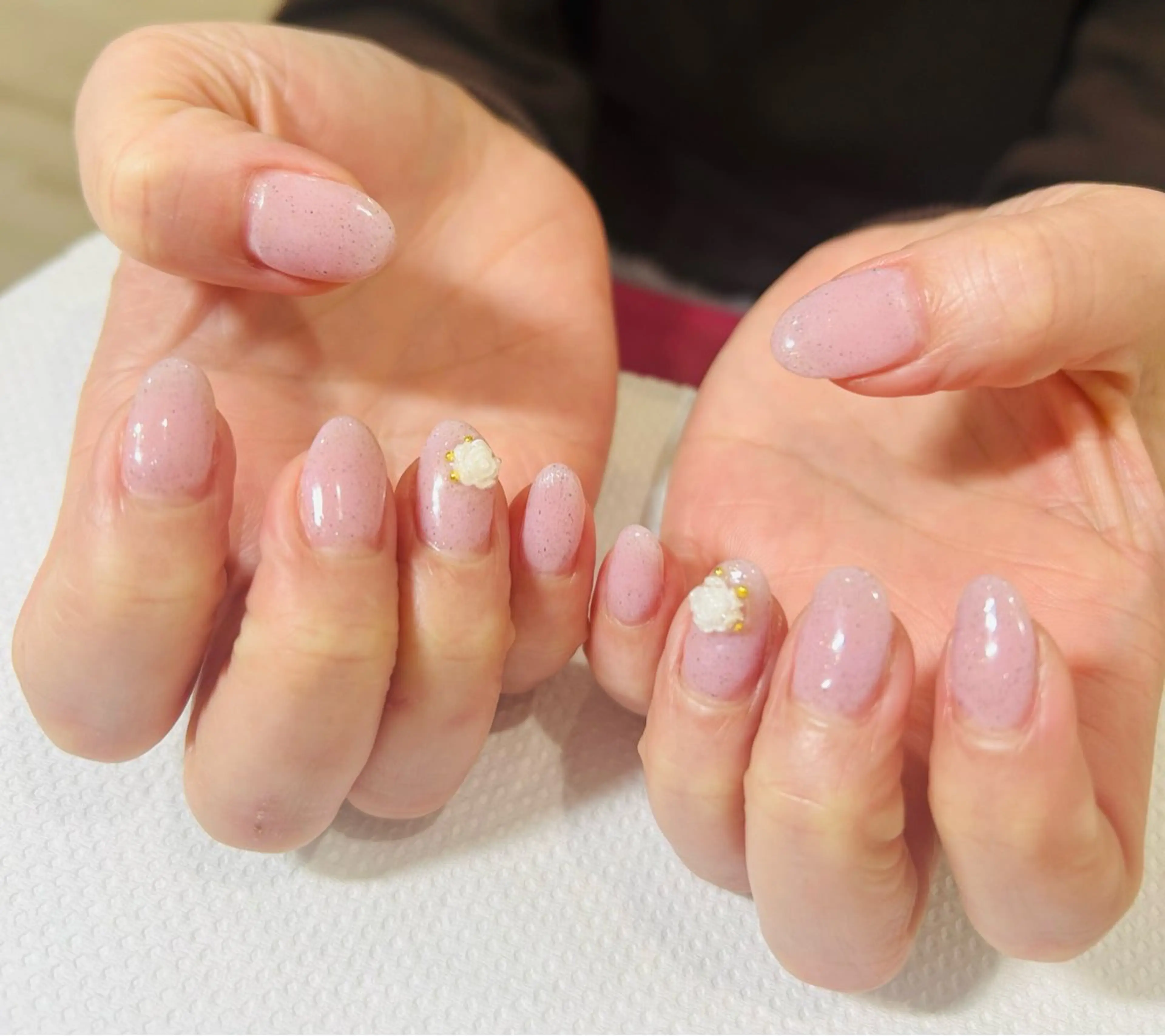 ネイル フラッシュネイル フットネイル フレンチネイル ラメ(グリッター) ラメグラデーション H3 hitoのネイルデザイン