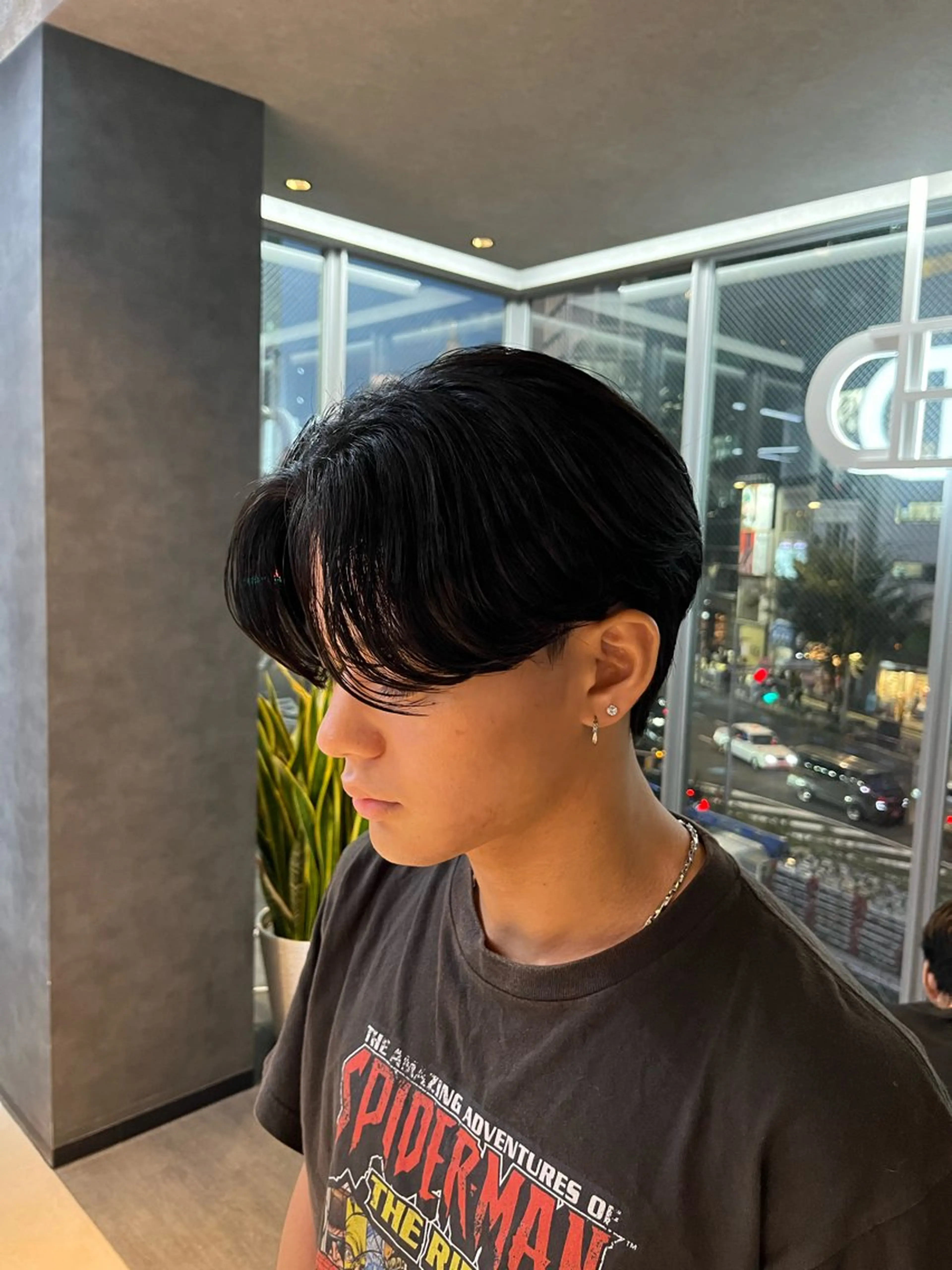 メンズ カット 縮毛矯正 毛流れが作れる 縮毛矯正/渡部純生のヘアスタイル