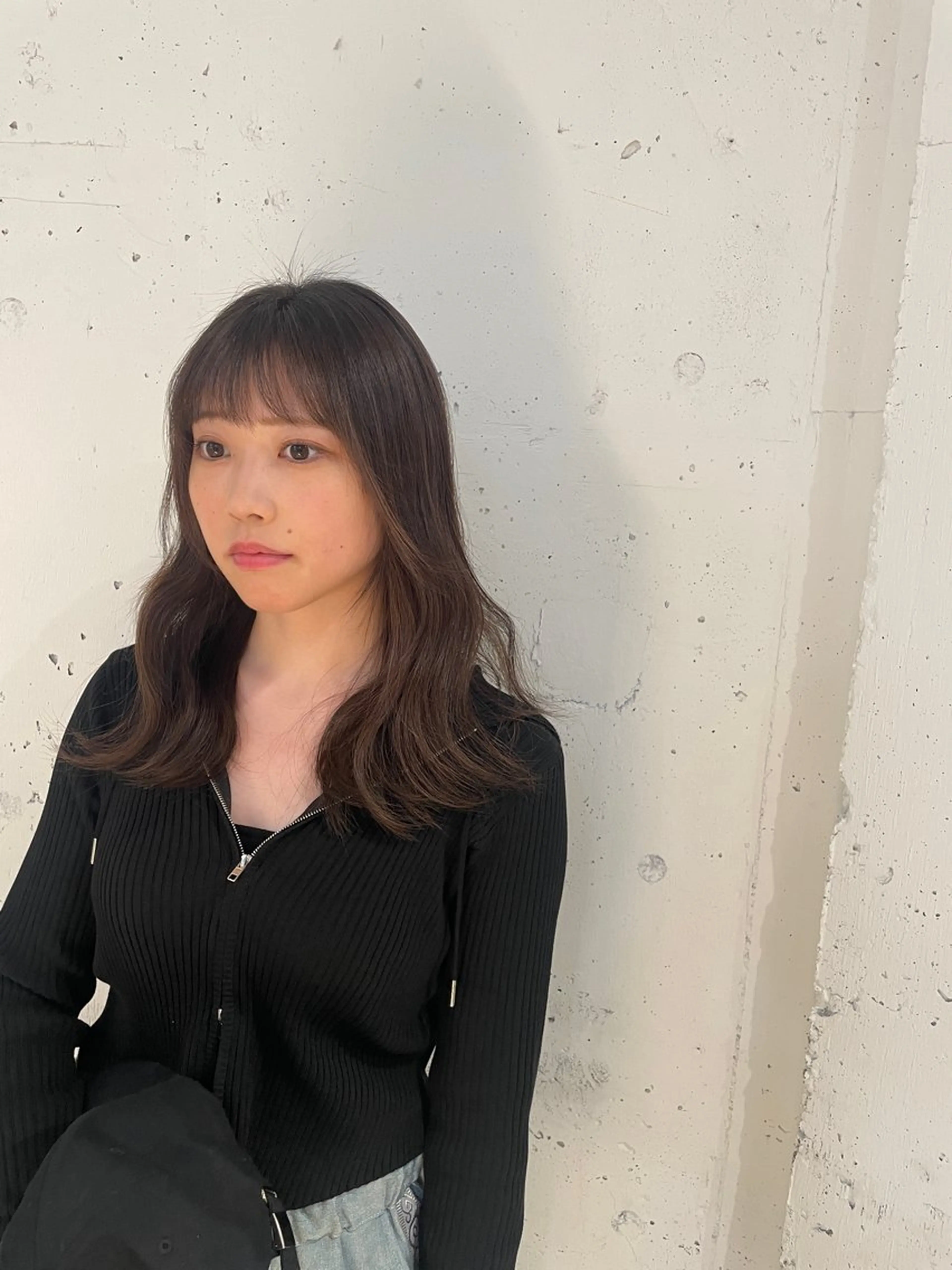 セミロング ヘアカラー トリートメント 🌫️縮毛矯正/髪質 改善/ゆずる🌫️のヘアスタイル