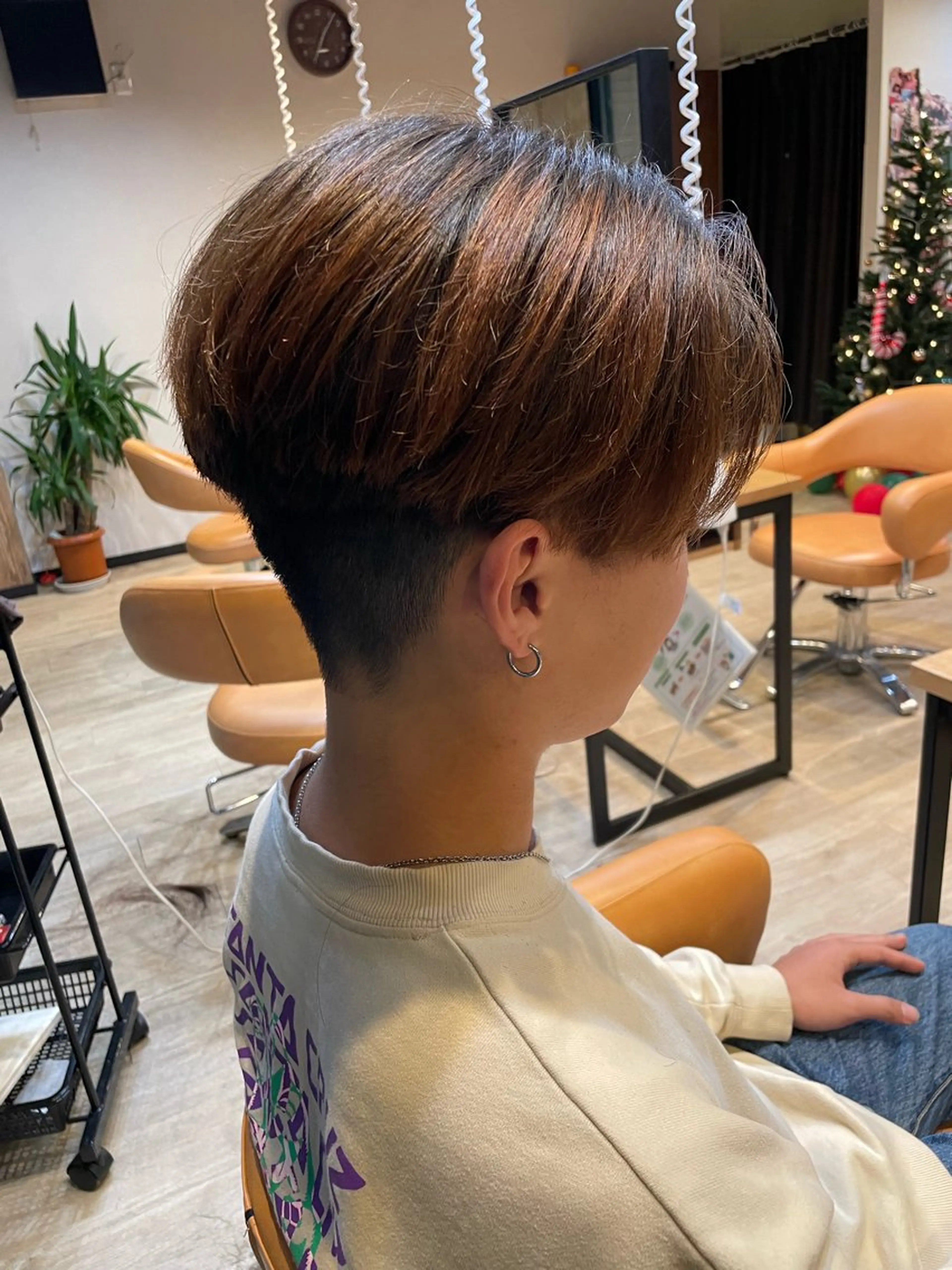 メンズ センターパート カット ヘアカラー 髪質改善/ブリーチ 田代 龍我のヘアスタイル