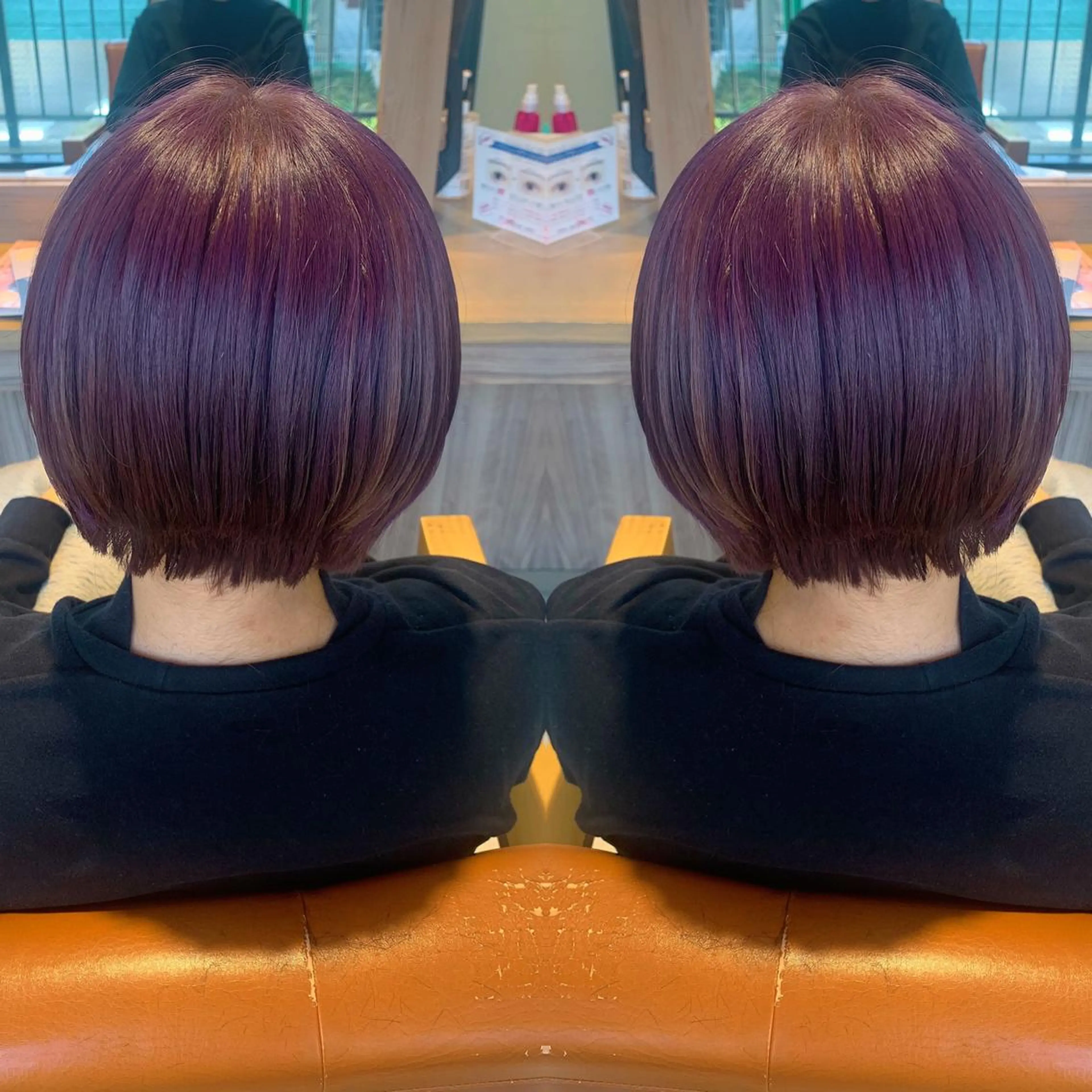 ショート カラー ベージュカラー ラベンダーカラー ラベンダーベージュ ボブ 韓国🇰🇷 ✂︎hair 内田愛のヘアスタイル