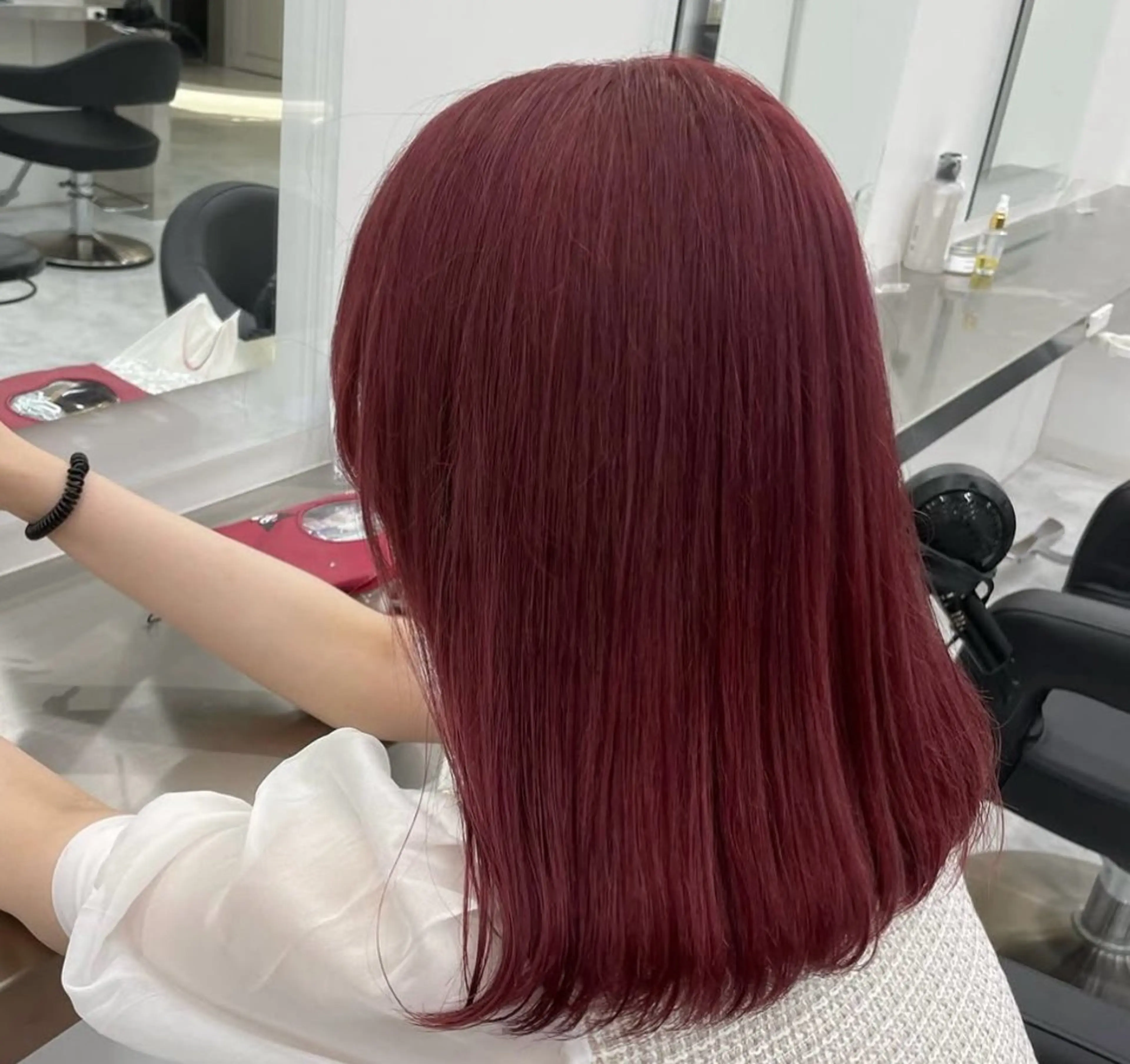 ミディアム カラー 🤍セット簡単パーマ 🤍TAMAKIのヘアスタイル