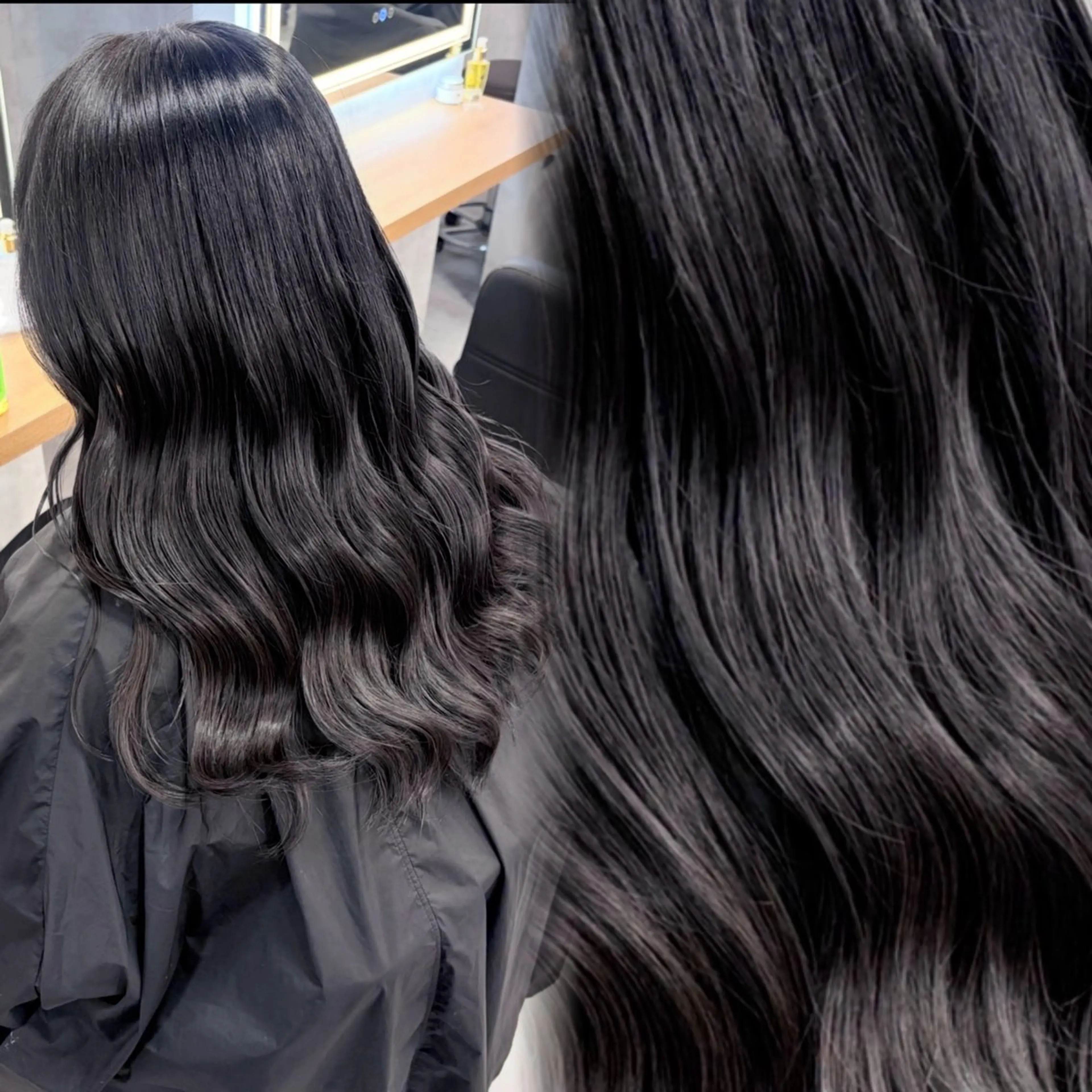 カラー 透明感カラー グレージュ ヘアカラー トリートメント 札幌韓国風艶カラー 🎀𝐒𝐀𝐇𝐎のヘアスタイル