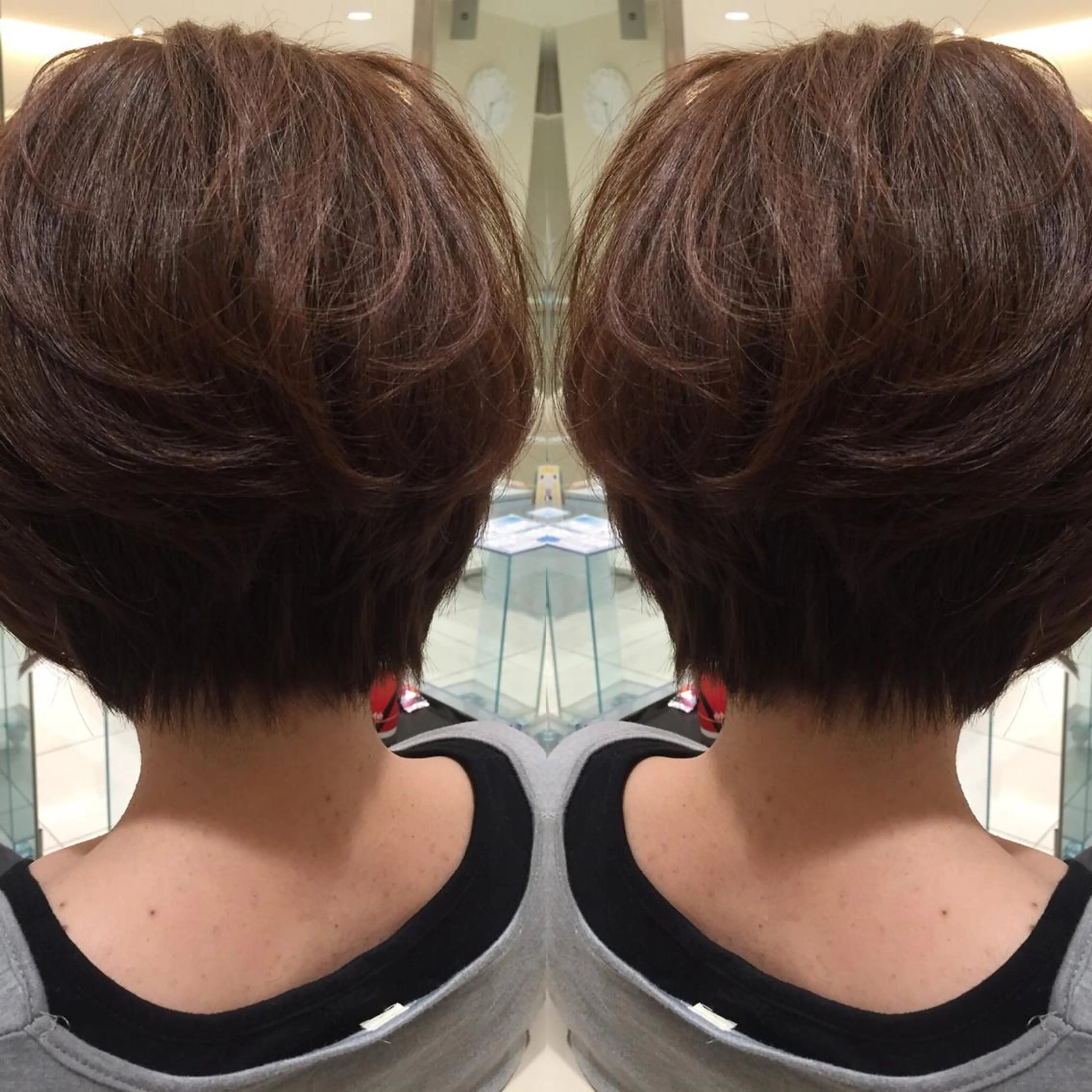 ショート カラー SHO担当髪質改善 東加古川アーティブのヘアスタイル