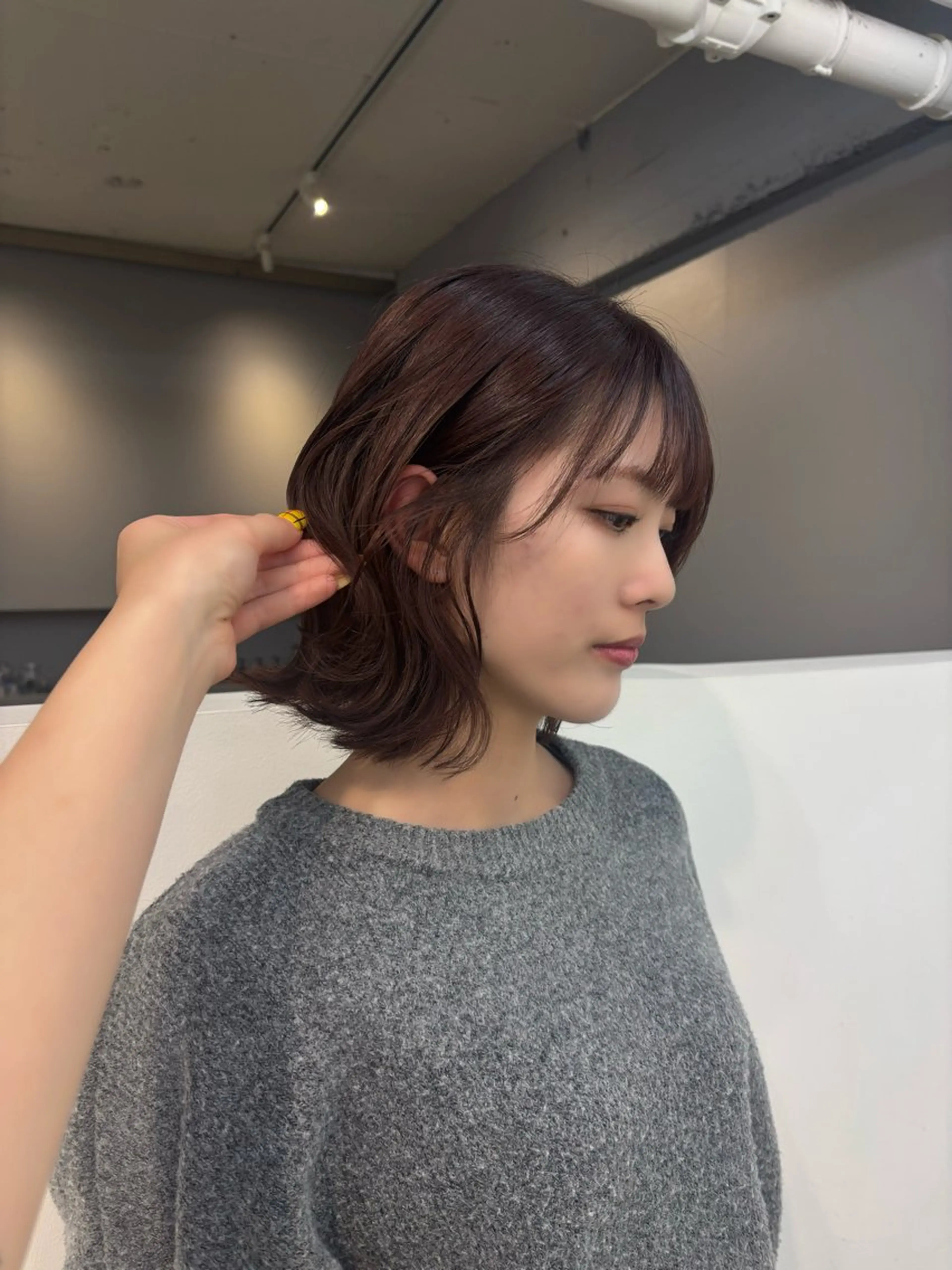 ショート カラー 前髪カット/韓国/ モモカ🎀のヘアスタイル