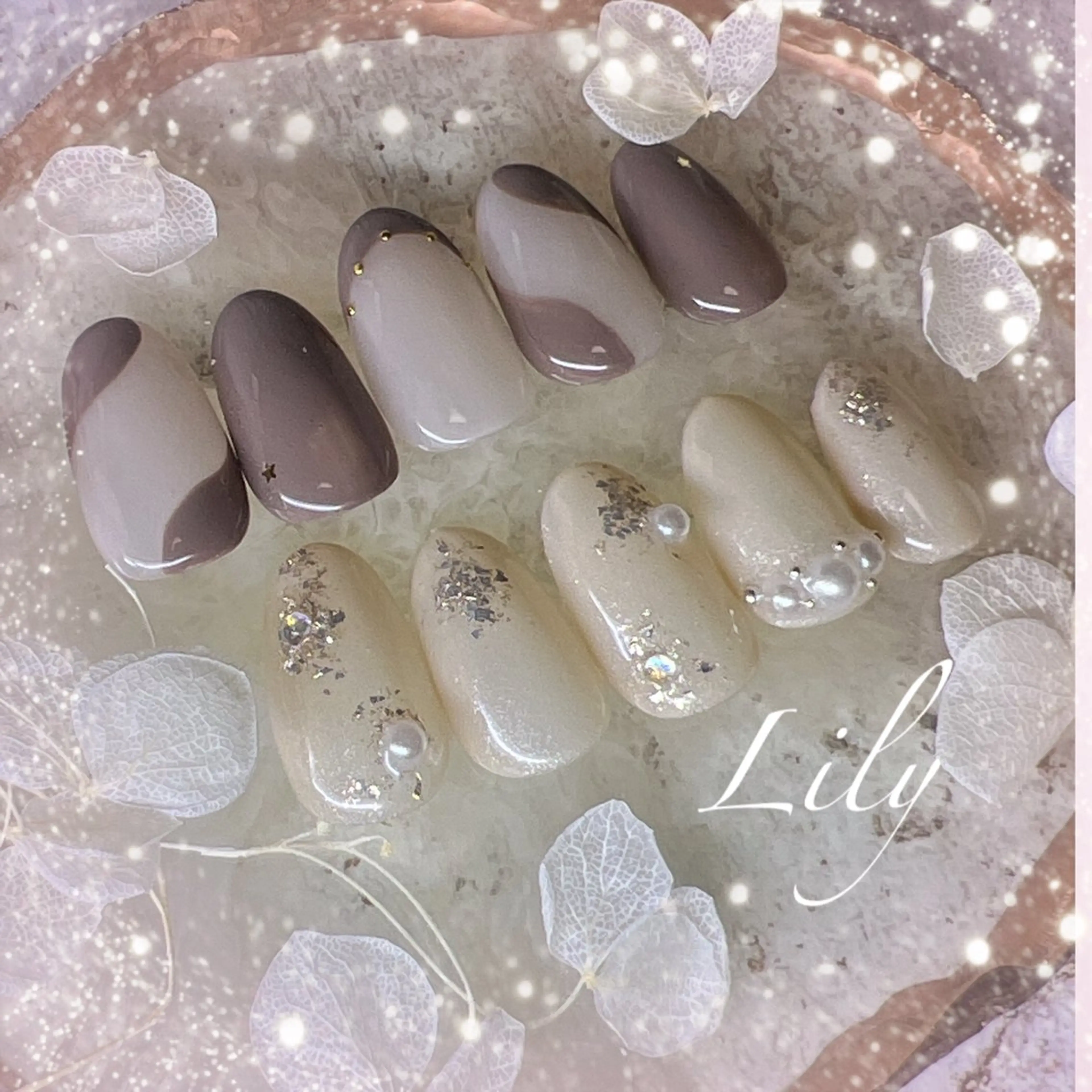 ネイル ハンドネイル Lily*nail 🌻Mii🌻のネイルデザイン