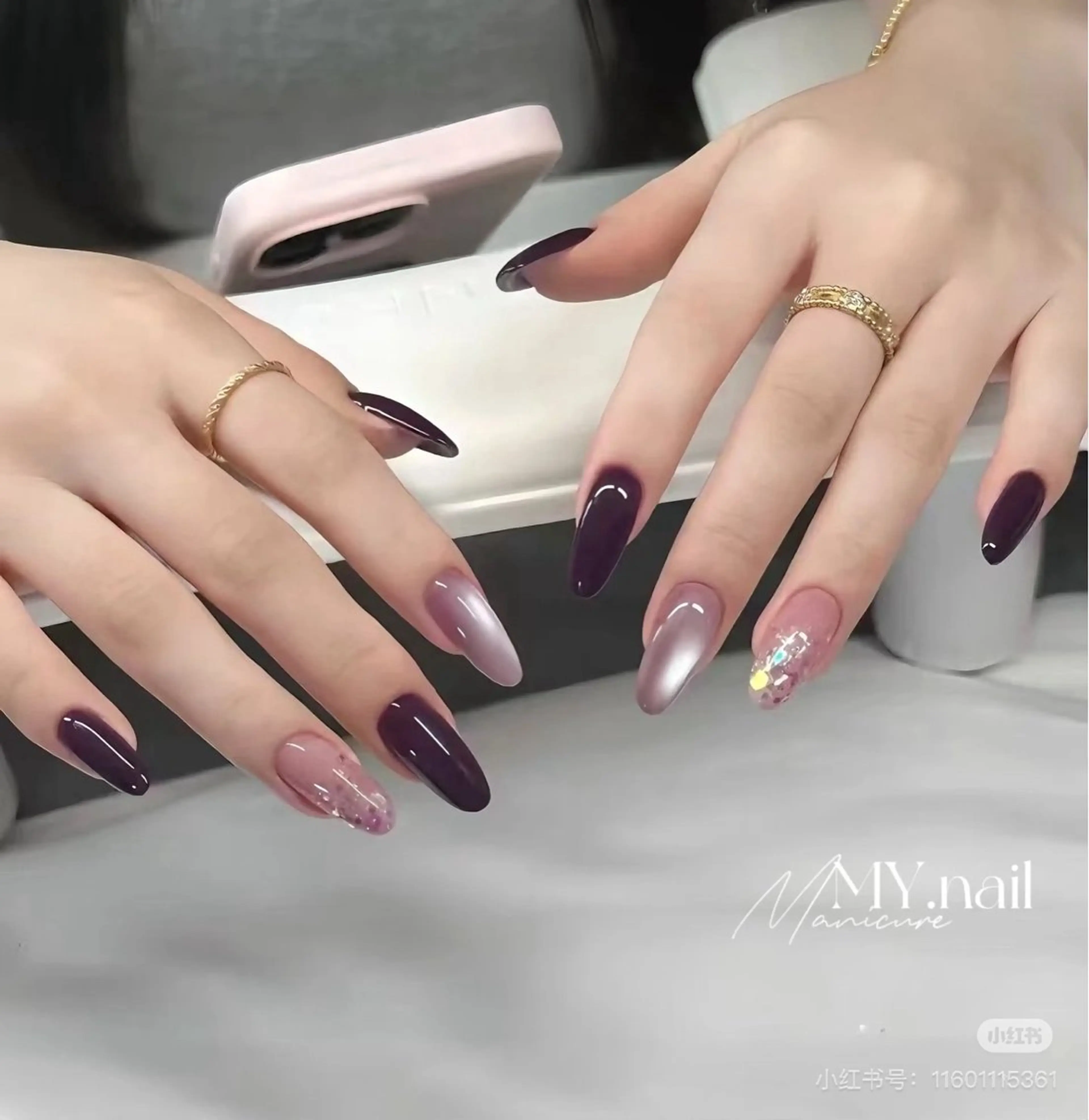 ネイル アートネイル 韓国ネイル 持ち込み ニュアンスネイル ワンカラーネイル ハンドネイル ハンドケア イブ ネイリのネイルデザイン