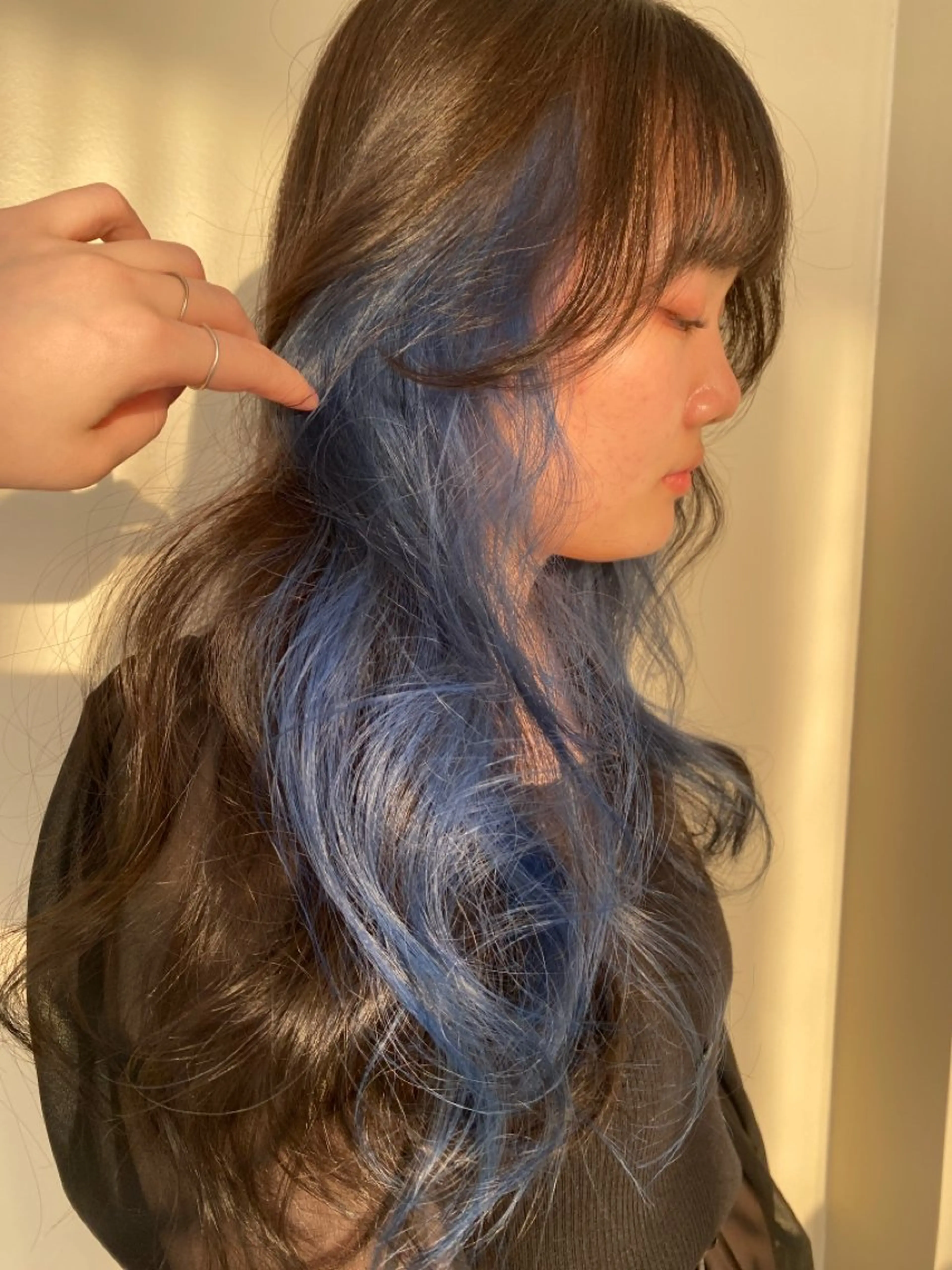 ロング 似合わせカットカラー りおなのヘアスタイル