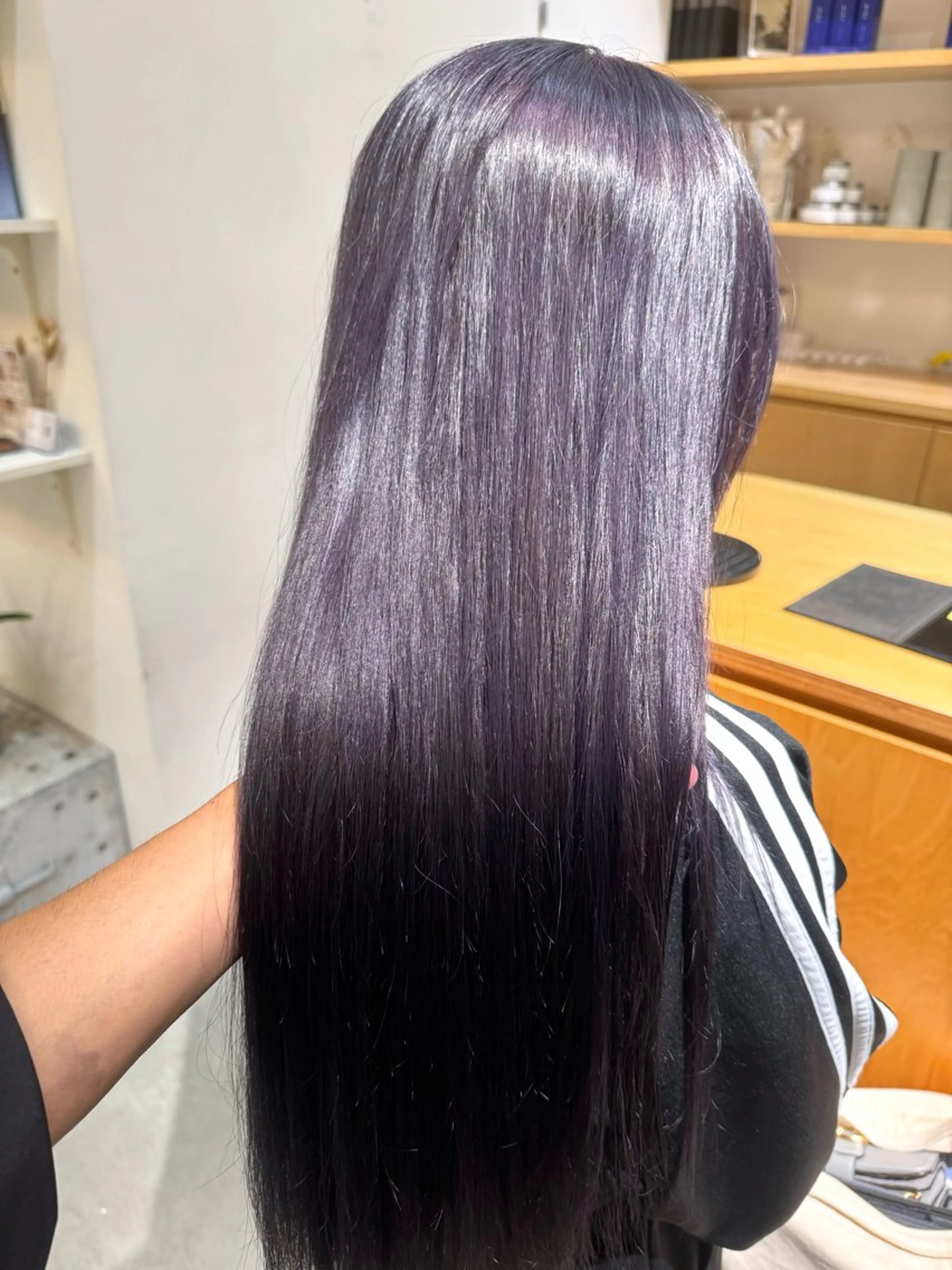 ロング カラー ブリーチ ディープラベンダー ラベンダーカラー 中西倖 トップスタイリストのヘアスタイル