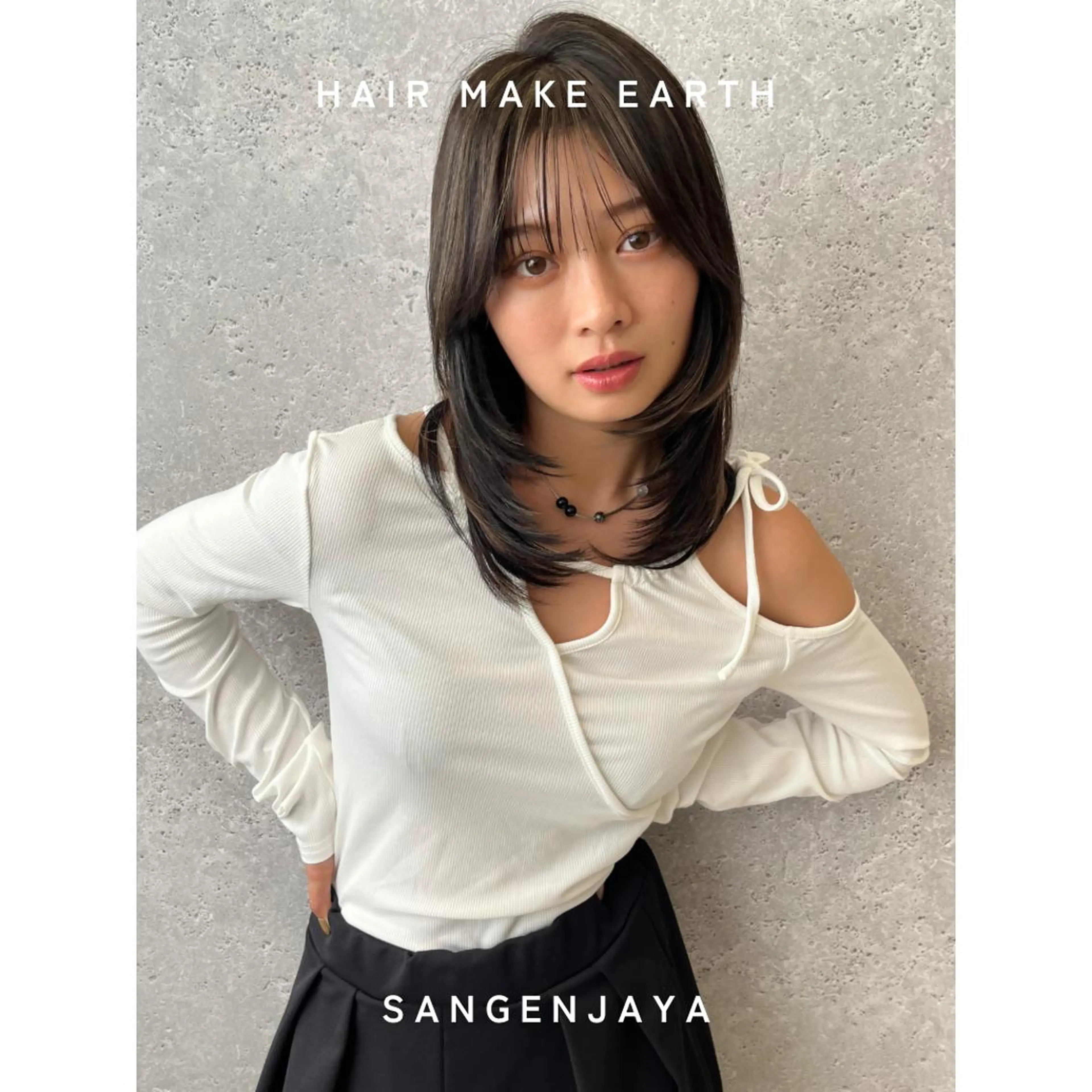 セミロング hair make earth 🪡のヘアスタイル