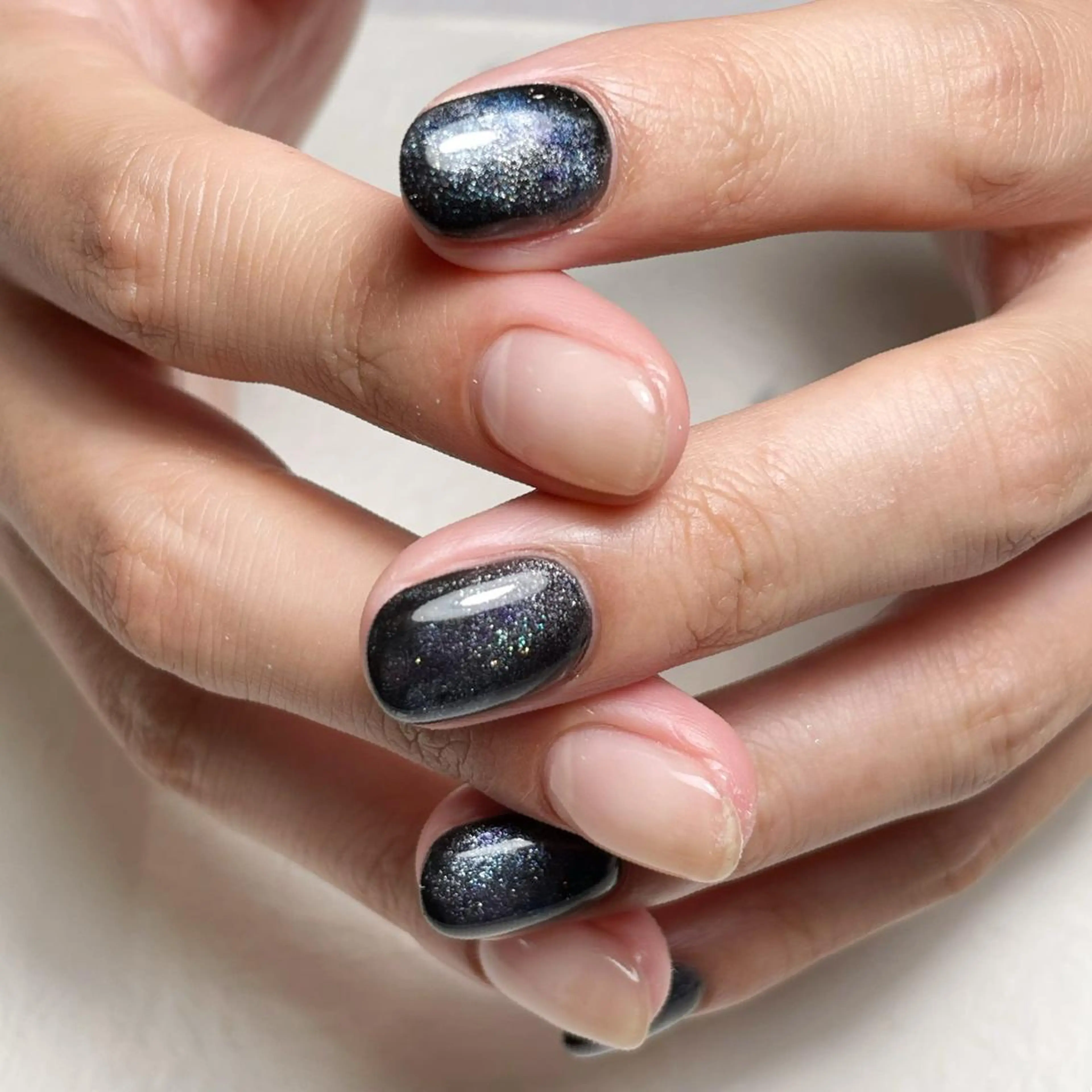 メンズ ネイル メンズ韓国風 アートネイル フットネイル ジェルネイル キラキラネイル Y nail なんば堀江店のネイルデザイン