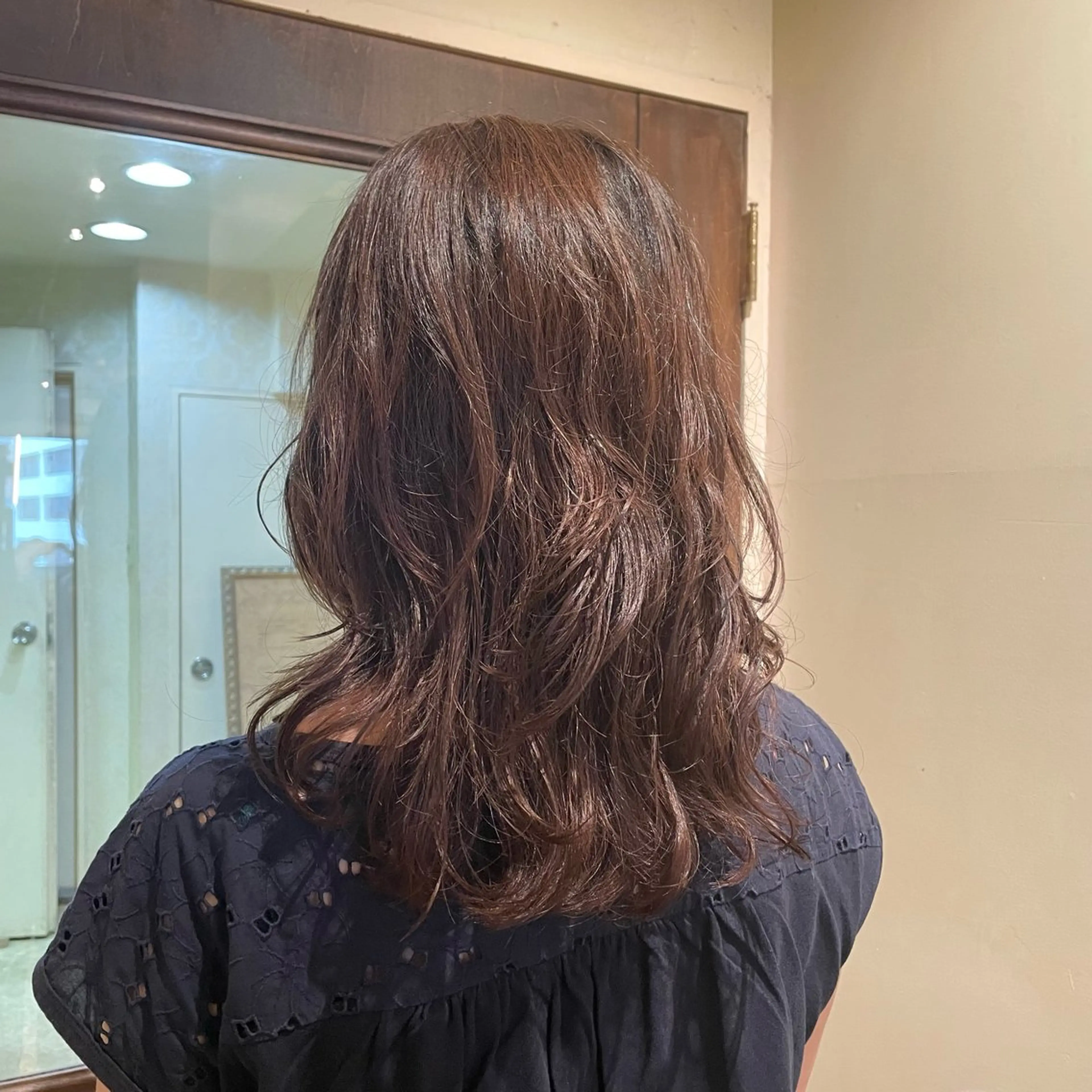 パーマ 髪質改善カラー ブラウン🤎YUMEのヘアスタイル