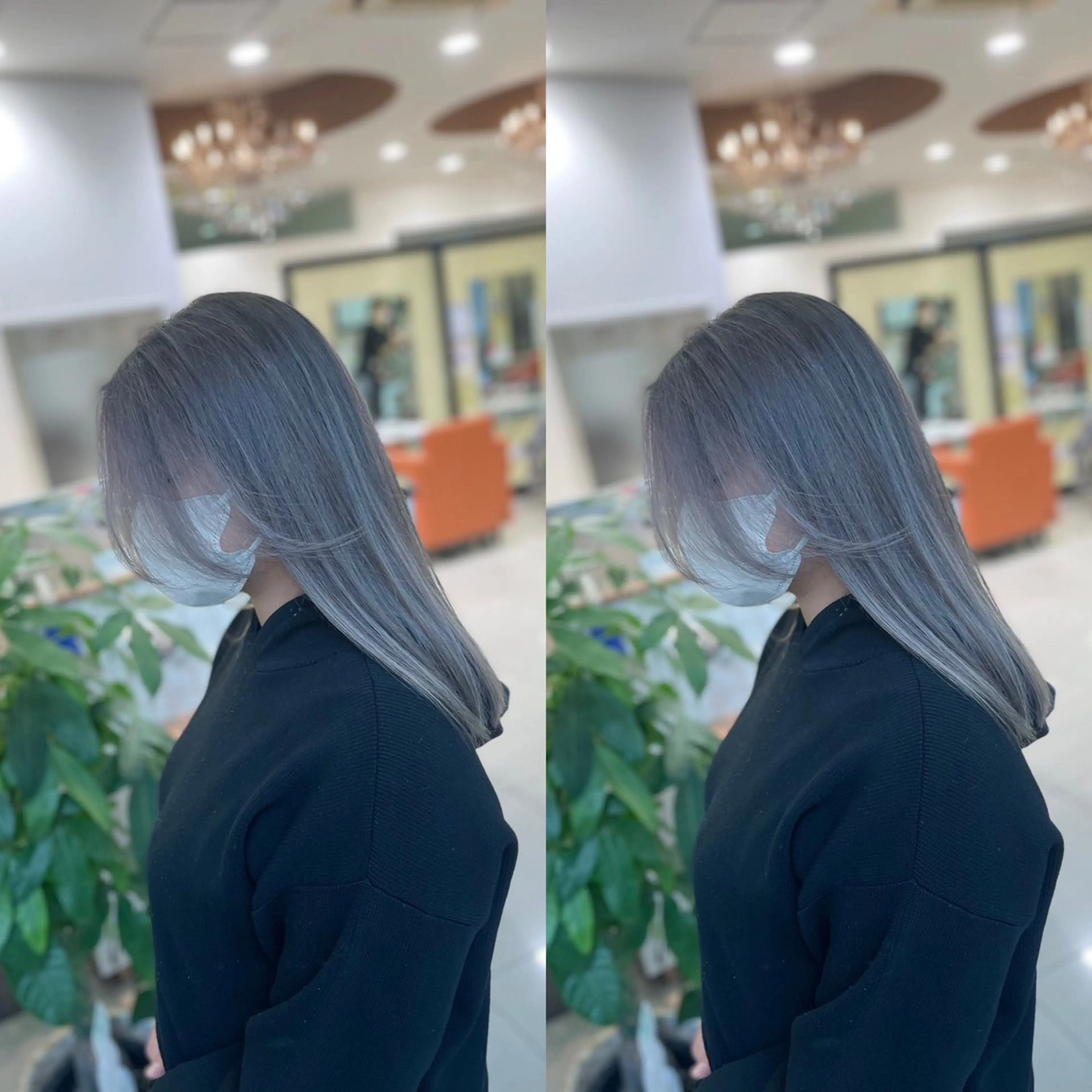 ミディアム ヘアカラー トリートメント Y Uのヘアスタイル