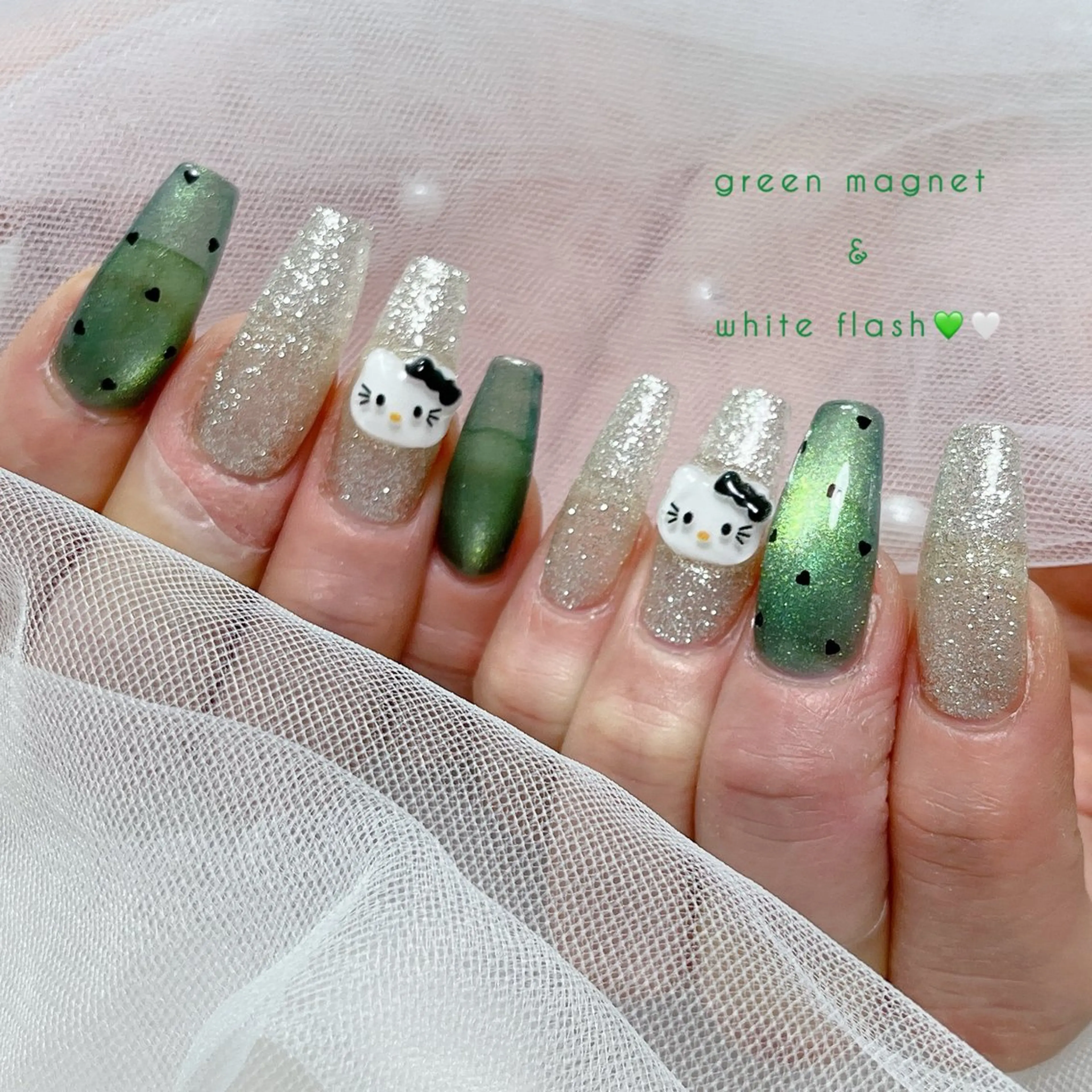 ネイル フラッシュネイル マグネットネイル Manami Kのネイルデザイン