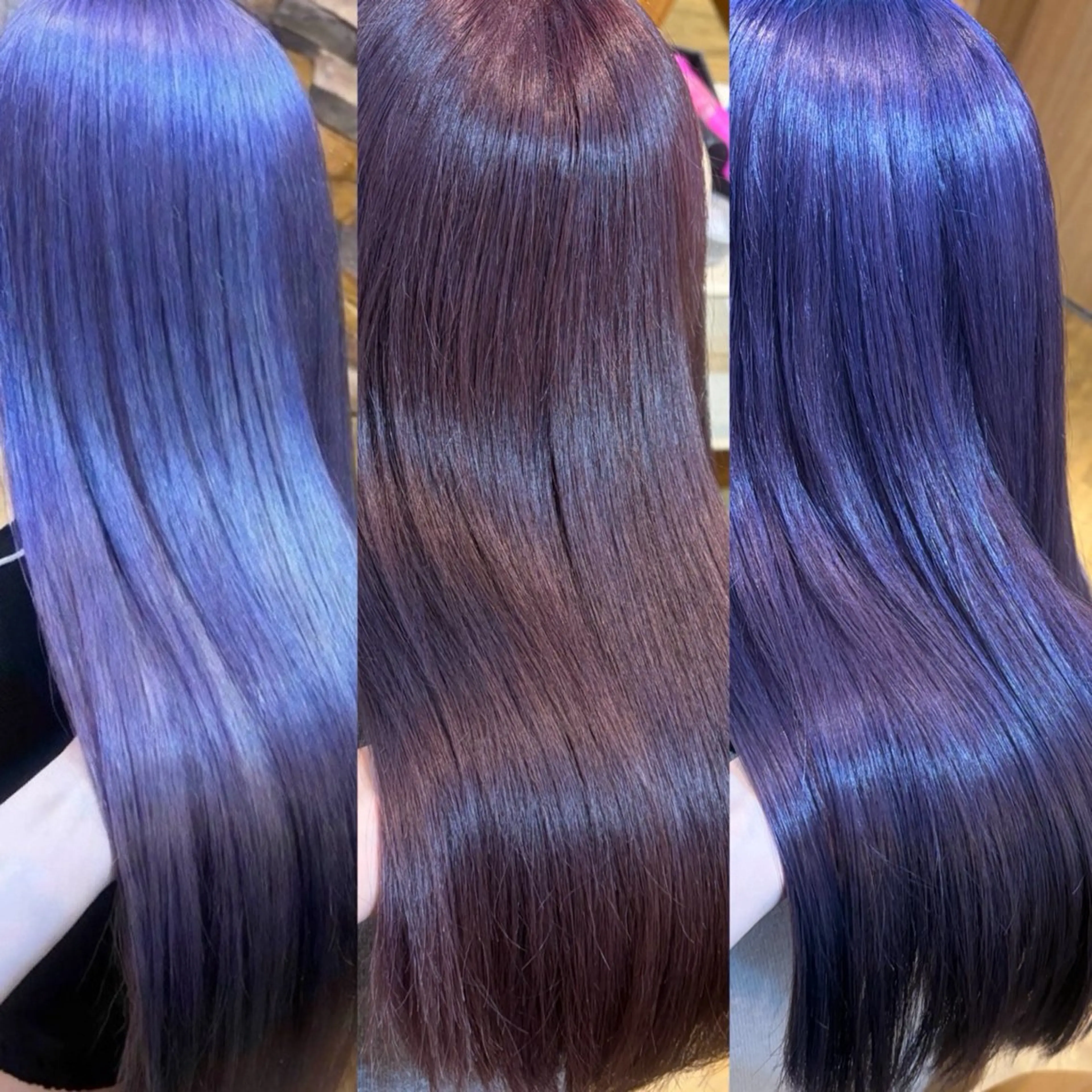 ロング カラー ヘアカラー トリートメント 👑髪質改善wカラー /ハイトーン/アユカのヘアスタイル