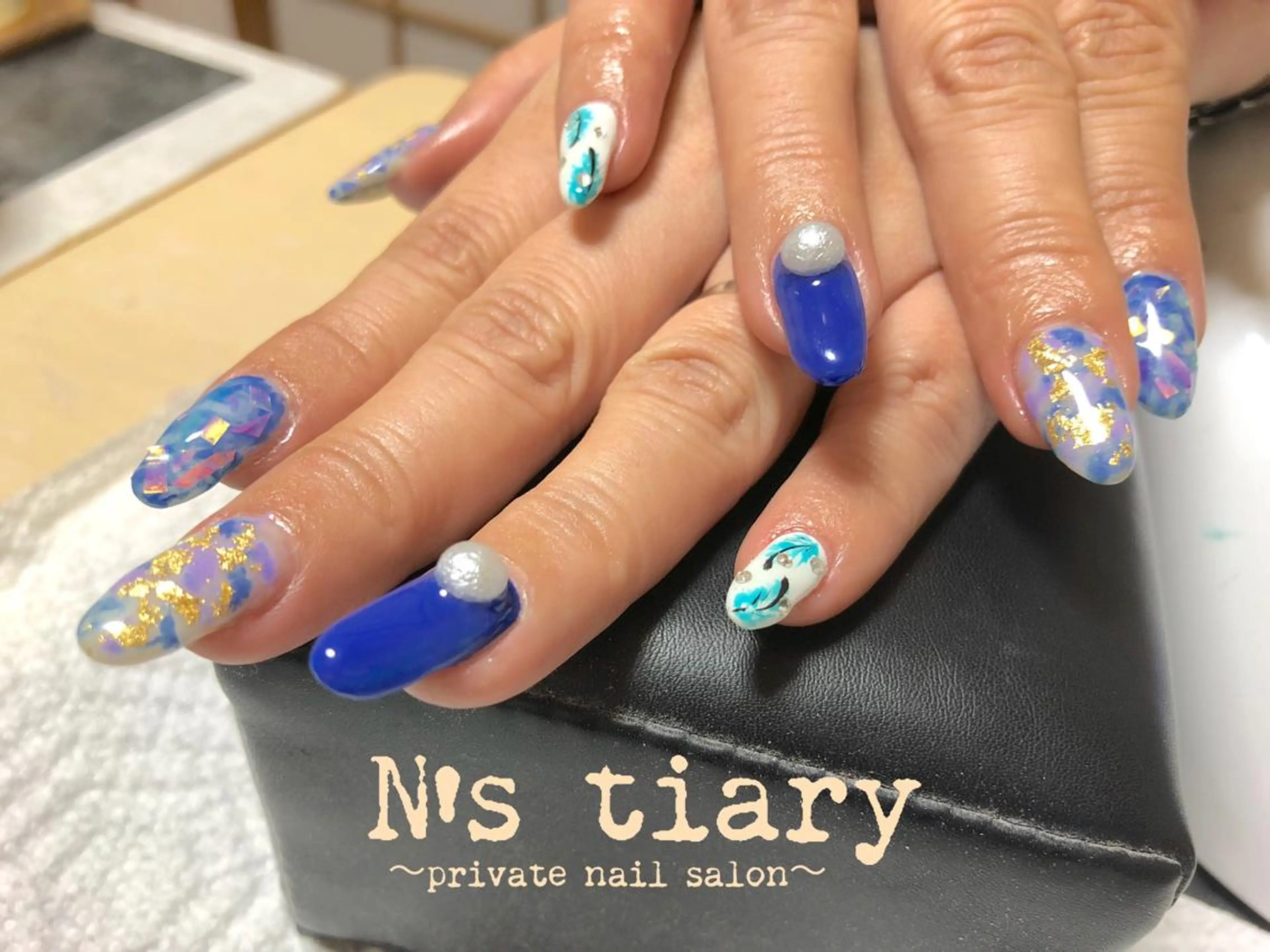 ネイル アートネイル 長さ出し ジェルネイル ストーンネイル Rouge Mania!のその他イメージ