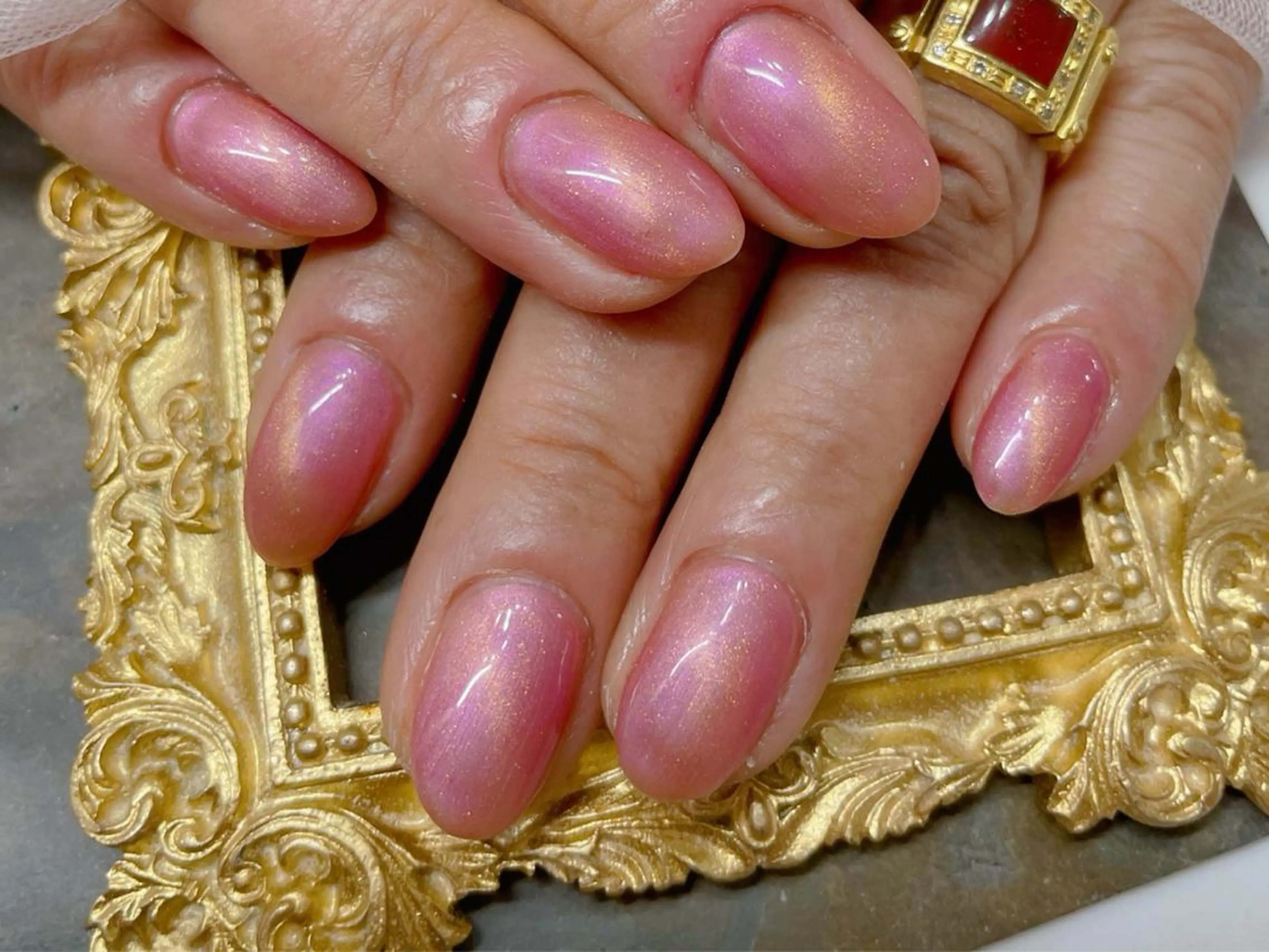 ネイル ハンドネイル マジック ミラーのネイルデザイン